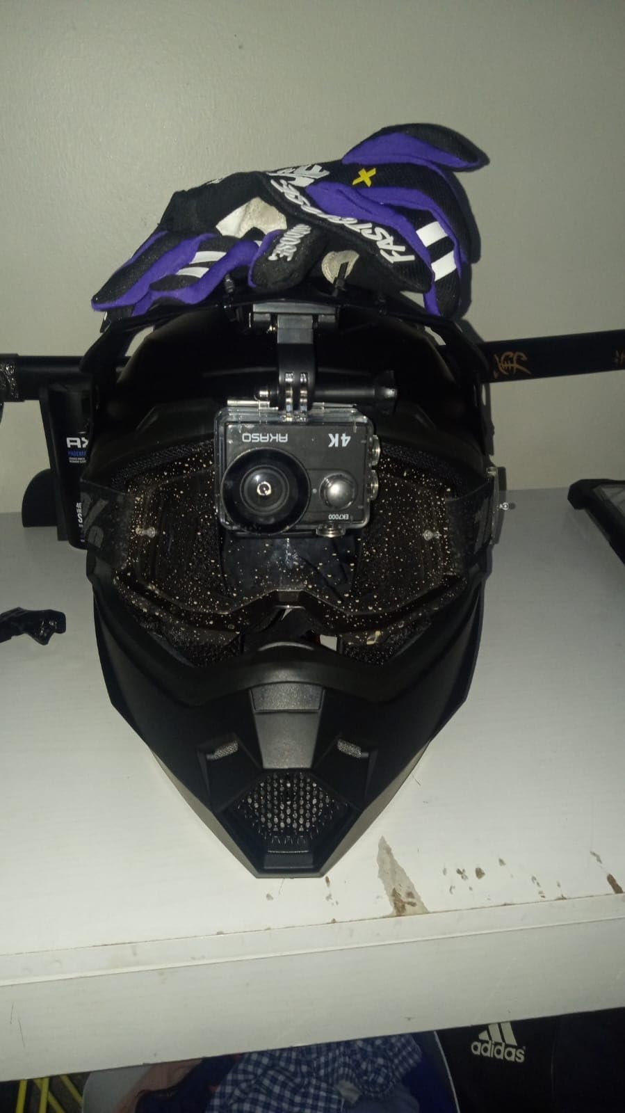 1Storm Adult Motocross Helmet BMX MX ATV Dirt Bike Four Wheeler Quad Motorcycle Full Face Helmet Racing Style: HF801 Matt Black customer photo 2