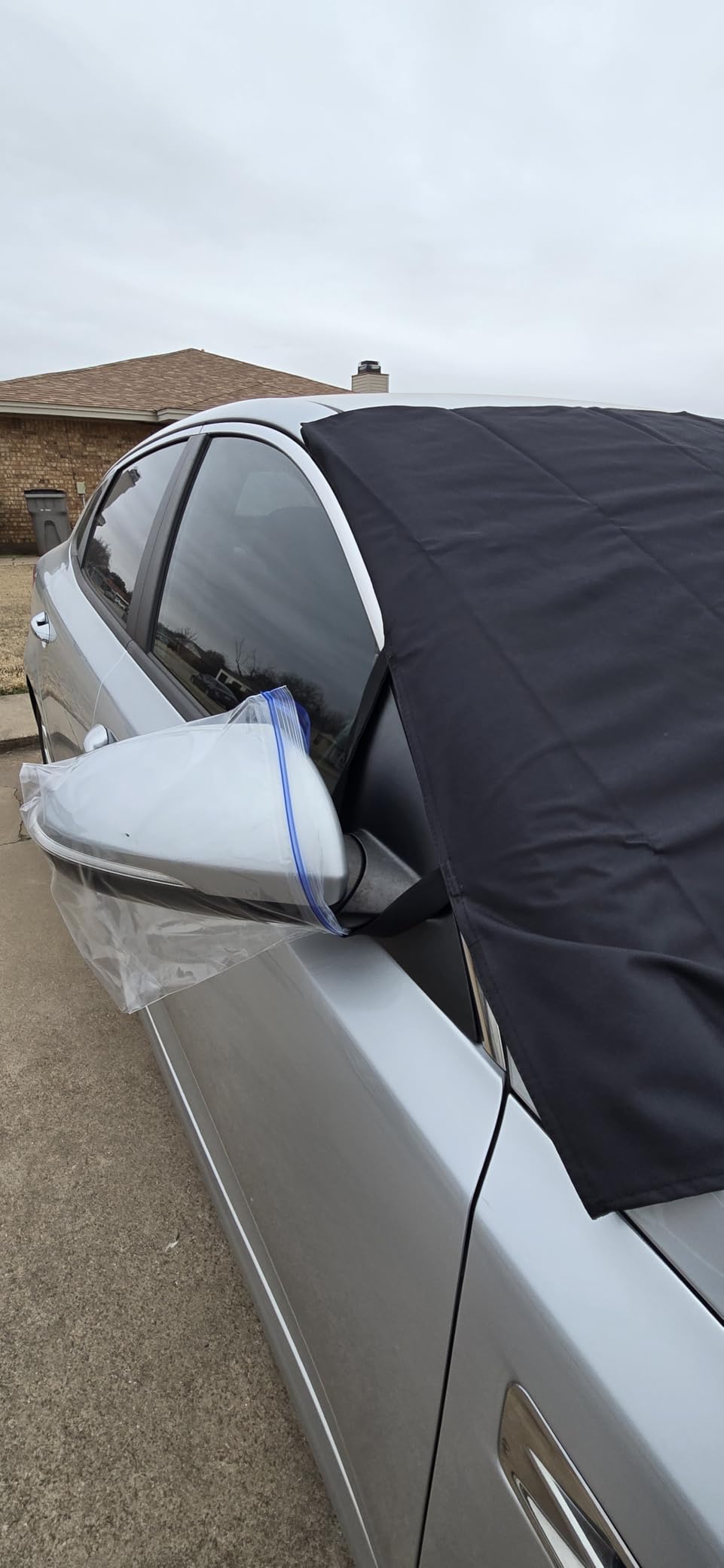 EcoNour Windshield Cover for Ice and Snow, Car Front Window Snow Cover customer photo 2