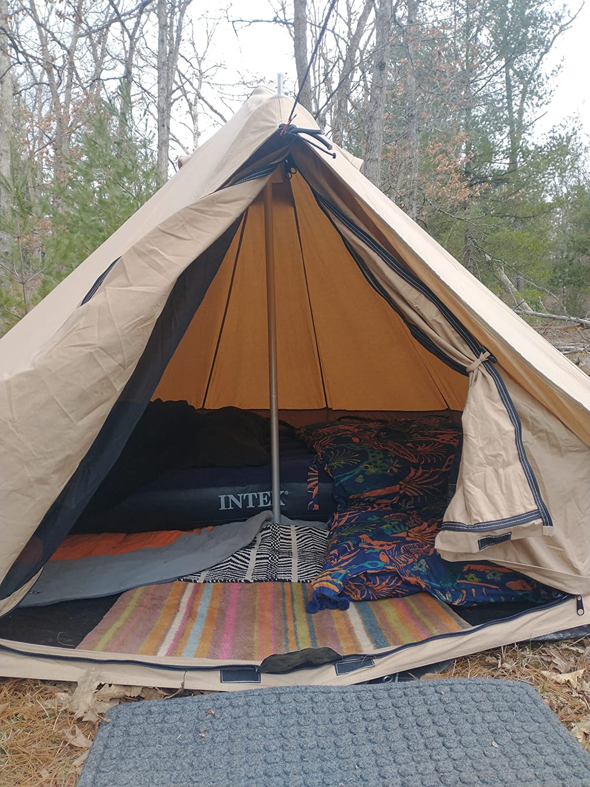 WHITEDUCK Regatta Canvas Bell Tent w/Stove Jack, Water Repellent, Yurt customer photo 1