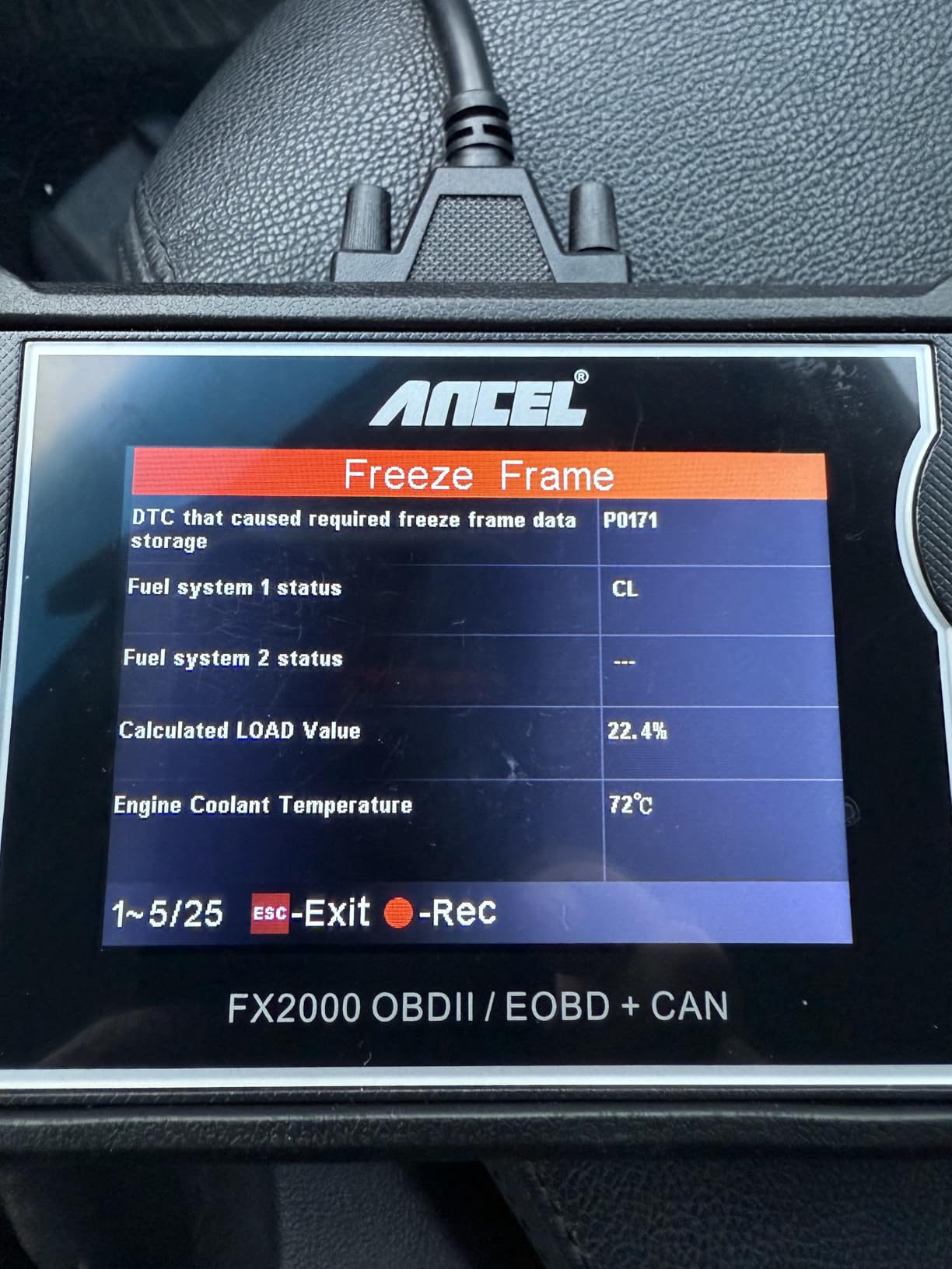 ANCEL FX2000-US OBD2 Scanner, 4-System Car Diagnostic Tool with Live Data customer photo 1