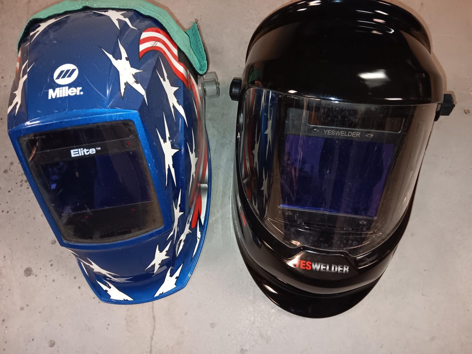 YESWELDER Auto Darkening Welding Helmet with LED, 180° View, LYG-Q800D customer photo 2