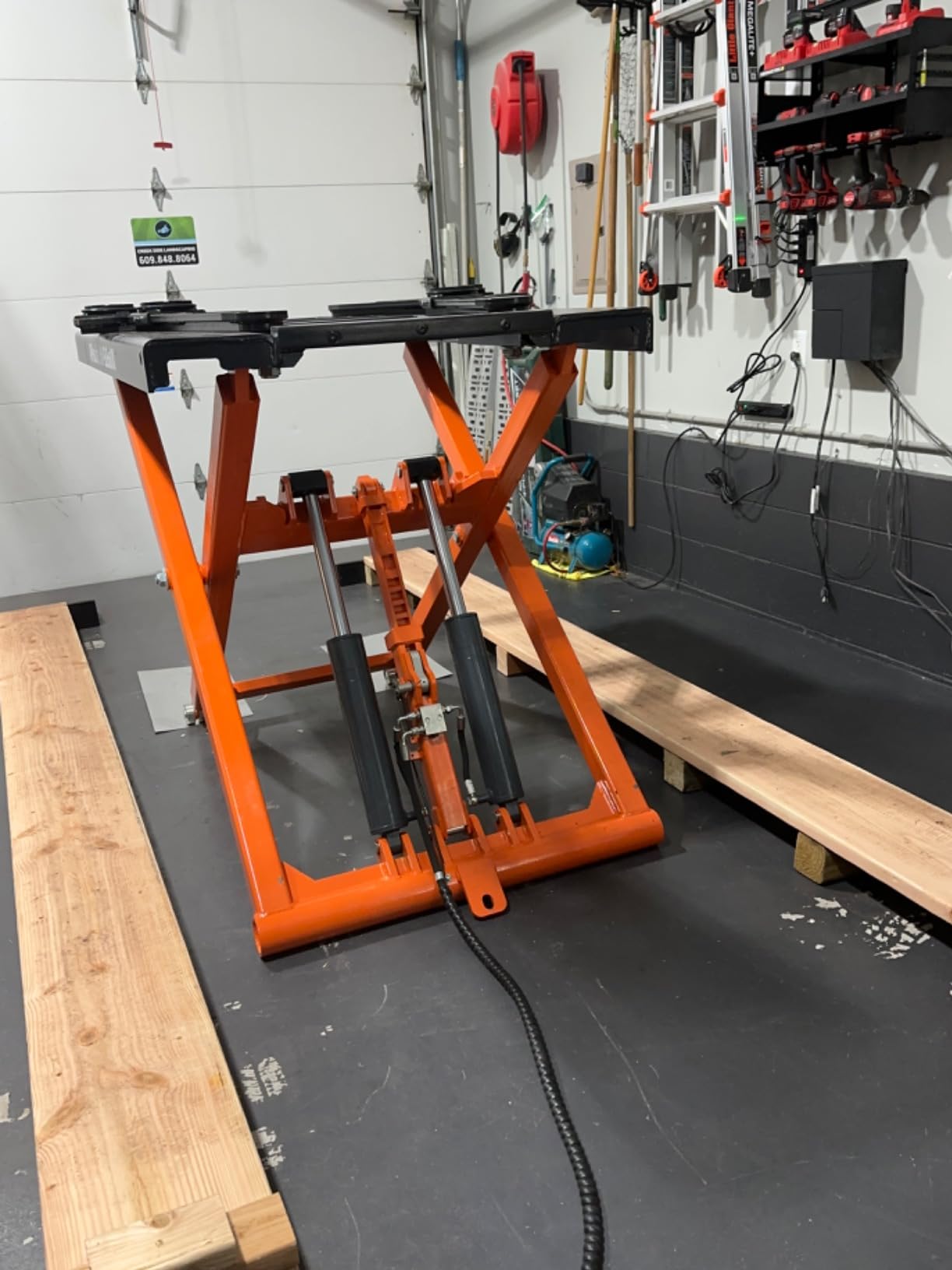 APlusLift SL6600X 6600LB Portable Mid-Rise Scissor Lift 3 Year Warranty customer photo 1