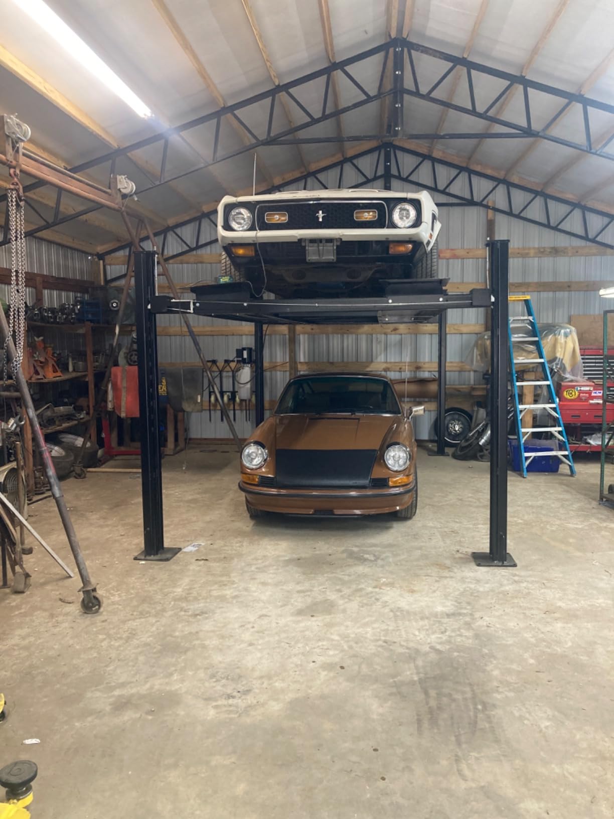 APlusLift 8SXLT 8000LB Extra Tall Long Wide 4-Post Car Lift 3 Year Warranty customer photo 1