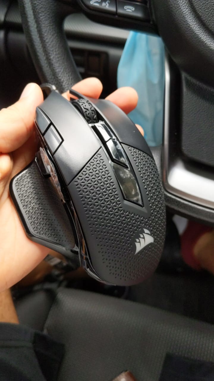 Corsair NIGHTSWORD RGB Adjustable Weight FPS MOBA PC Gaming Mouse – Black customer photo 2