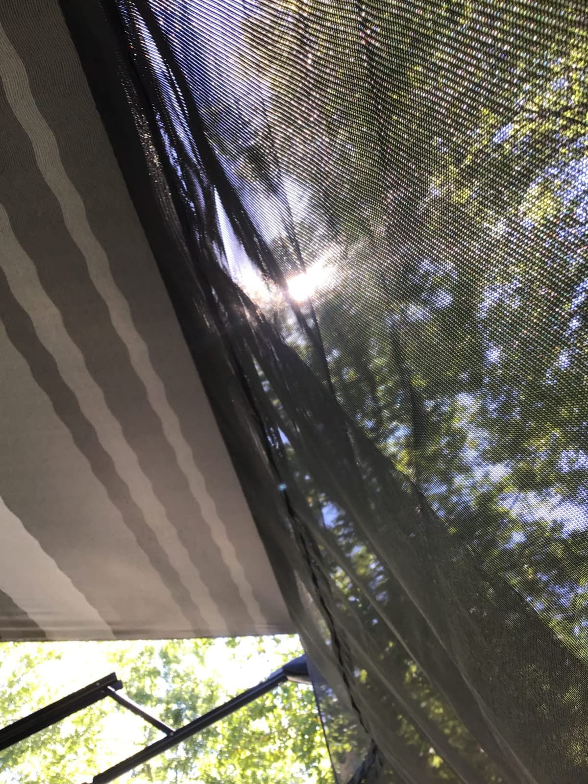 ShadePro - Vista Shade - RV Awning Shade Screen - Zipper Sun Screen Installs in Seconds - Solar Mesh Blocks 87% of Sunlight - The Original Camper Sunscreen Shade for Awnings - 13' x 7' - Black customer photo 1