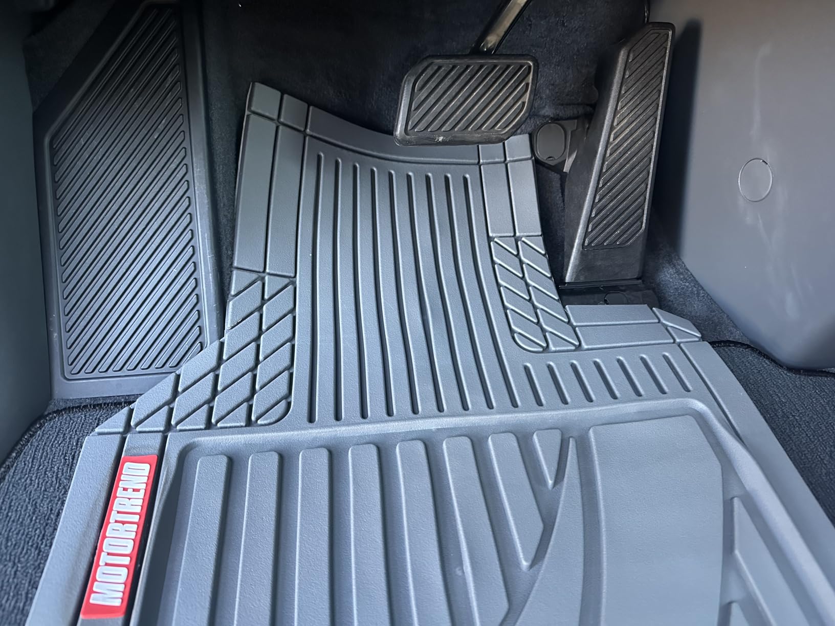 Motor Trend FlexTough Advanced Heavy Duty Black Rubber Car Floor Mats & Cargo Liner for SUV & Car Full Set - Universal Trim to Fit All Weather Automotive Floor Mat & Cargo Liners for SUV, Car, & Van customer photo 2