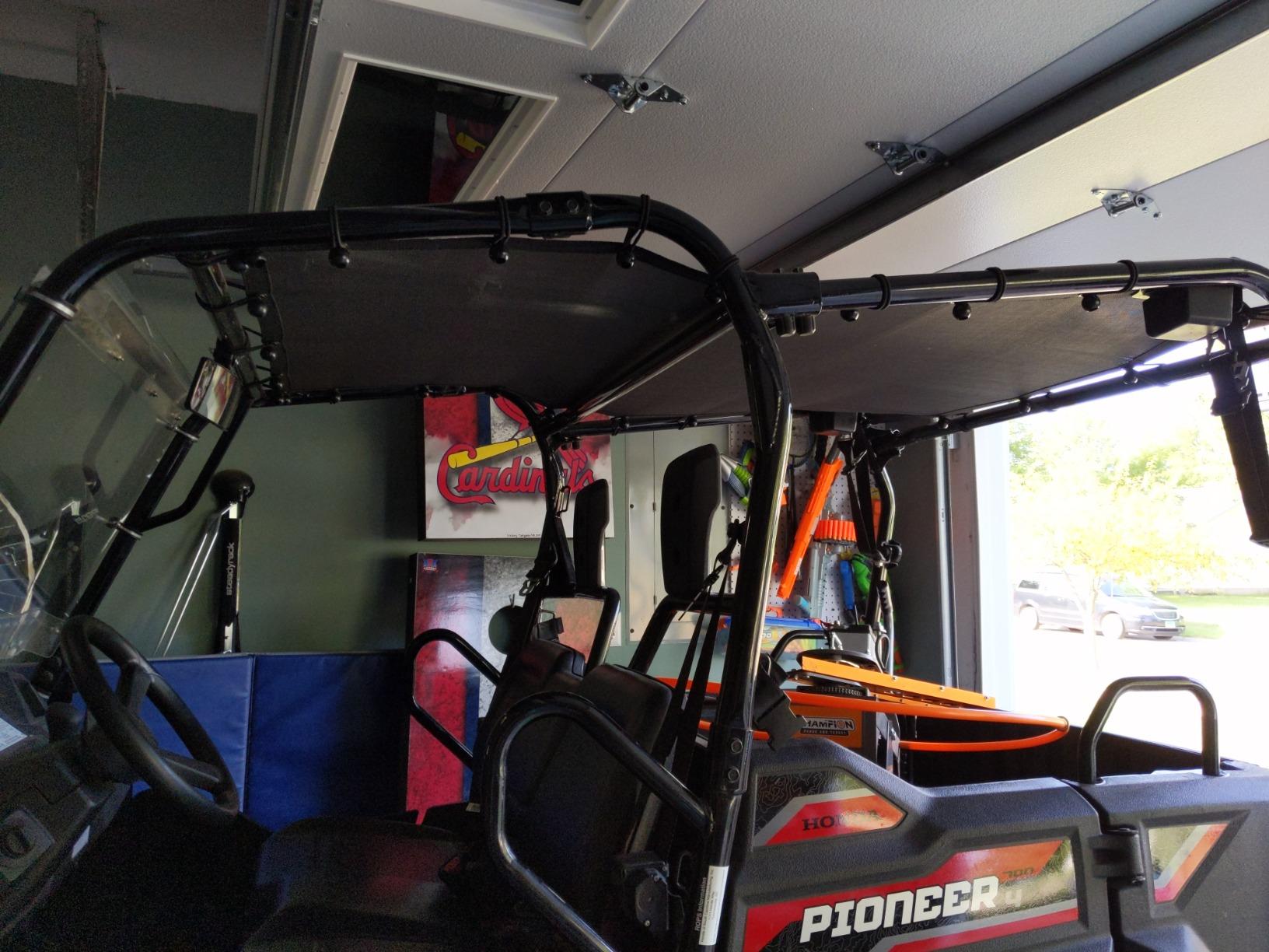 Sun Shade Top for Honda Pioneer 1000-5 UTV Mesh Sunshade, Black customer photo 2
