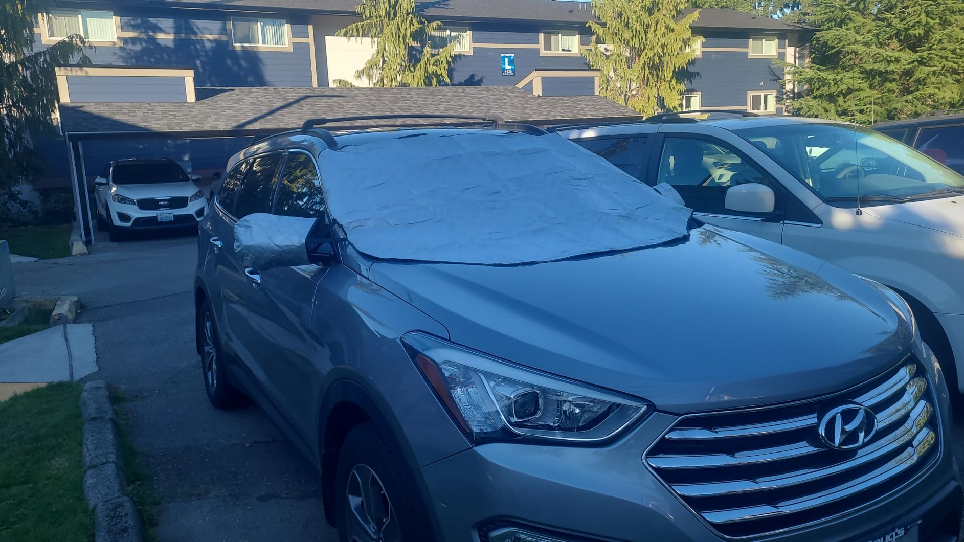 Gintenco Windshield Cover, Frost Ice Windscreen Covers with Magnetic Edges customer photo 2