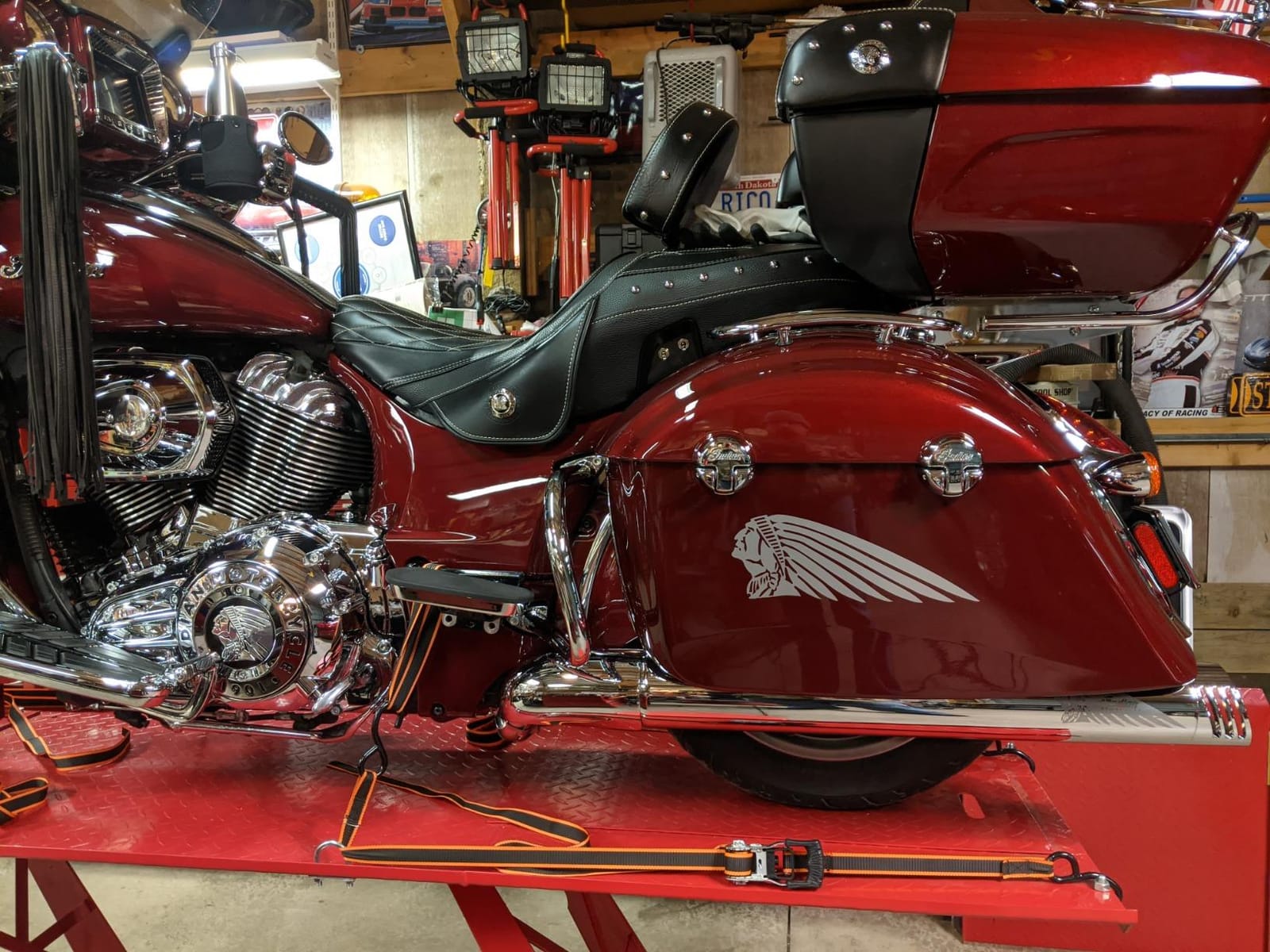 SHARKROAD 4 Inch Exhaust for Challenger, Also for Indian Chieftain, Roadmaster, Springfield 2014-Up Motorcycle Exhaust-Upgrade, 20CC customer photo 1