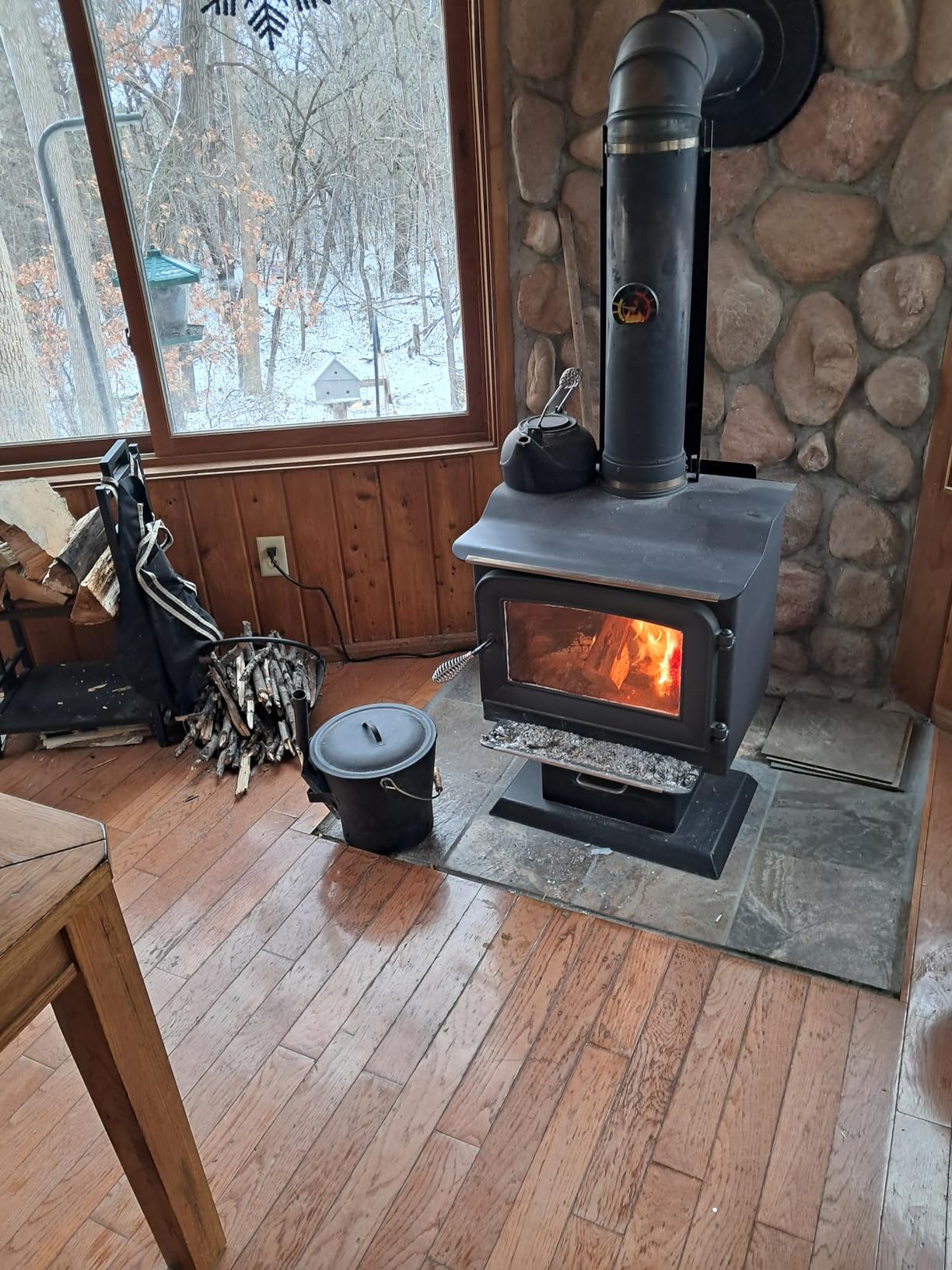 Ashley Hearth AW1120E-P 1,200 sqft Wood Stove with Legs and Pedestal customer photo 2