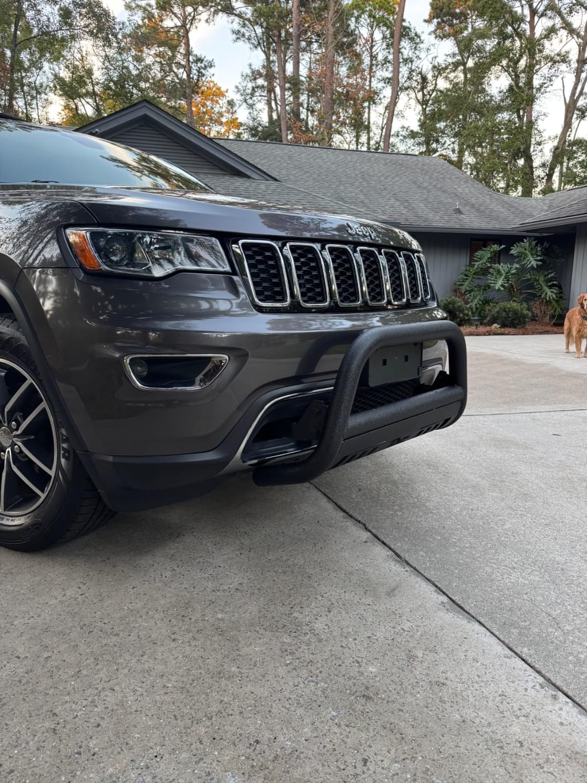 TAC Bull Bar Compatible with 2011-2021 Jeep Grand Cherokee (Exclude Limited X/SRT/Summit/Trackhawk/Models with Adaptive Cruise Control) SUV 3