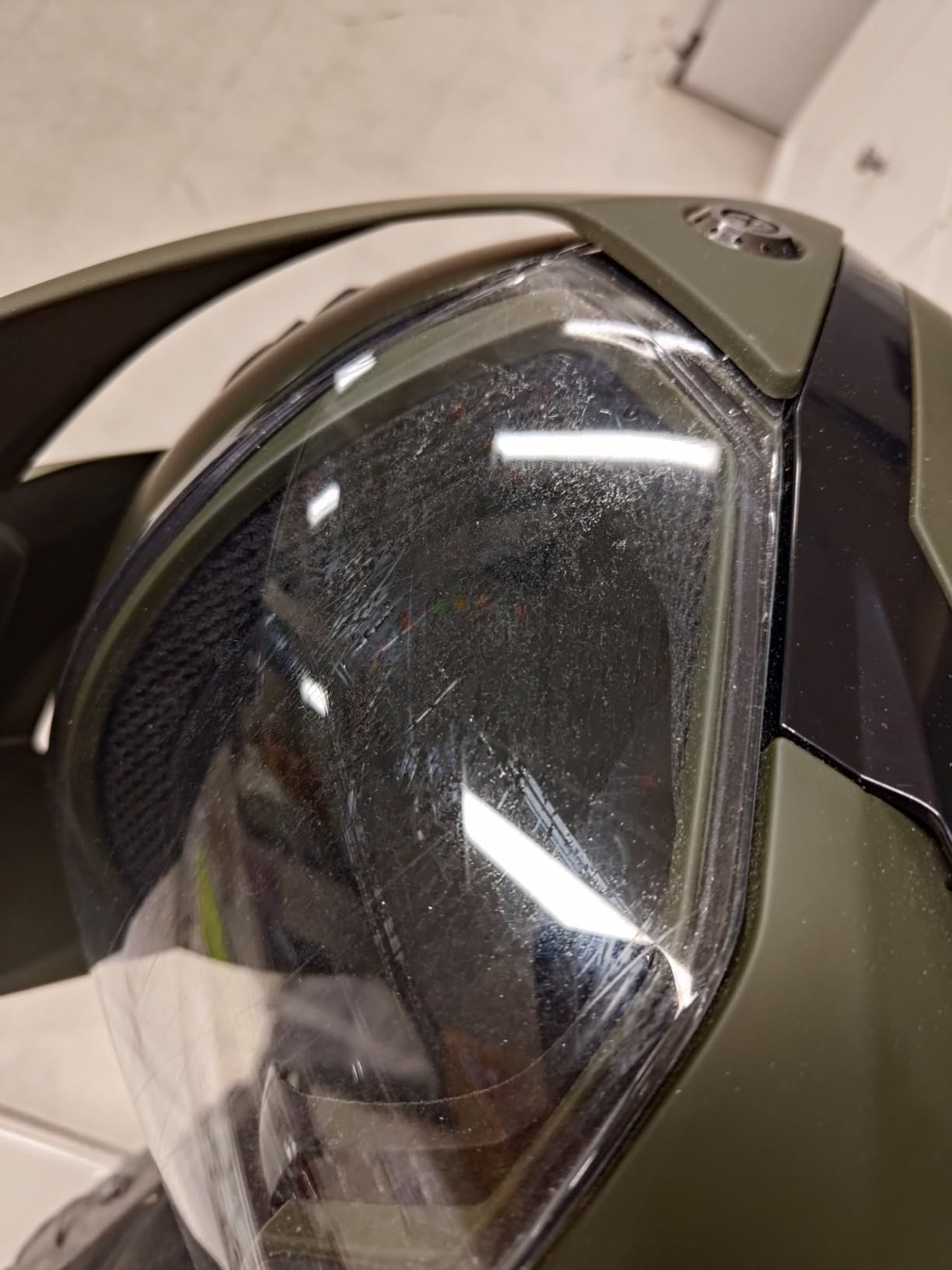 MMG Adult Dual Sport Full Face Helmet, Dirt Bike/ATV/Street, Green, Large customer photo 1
