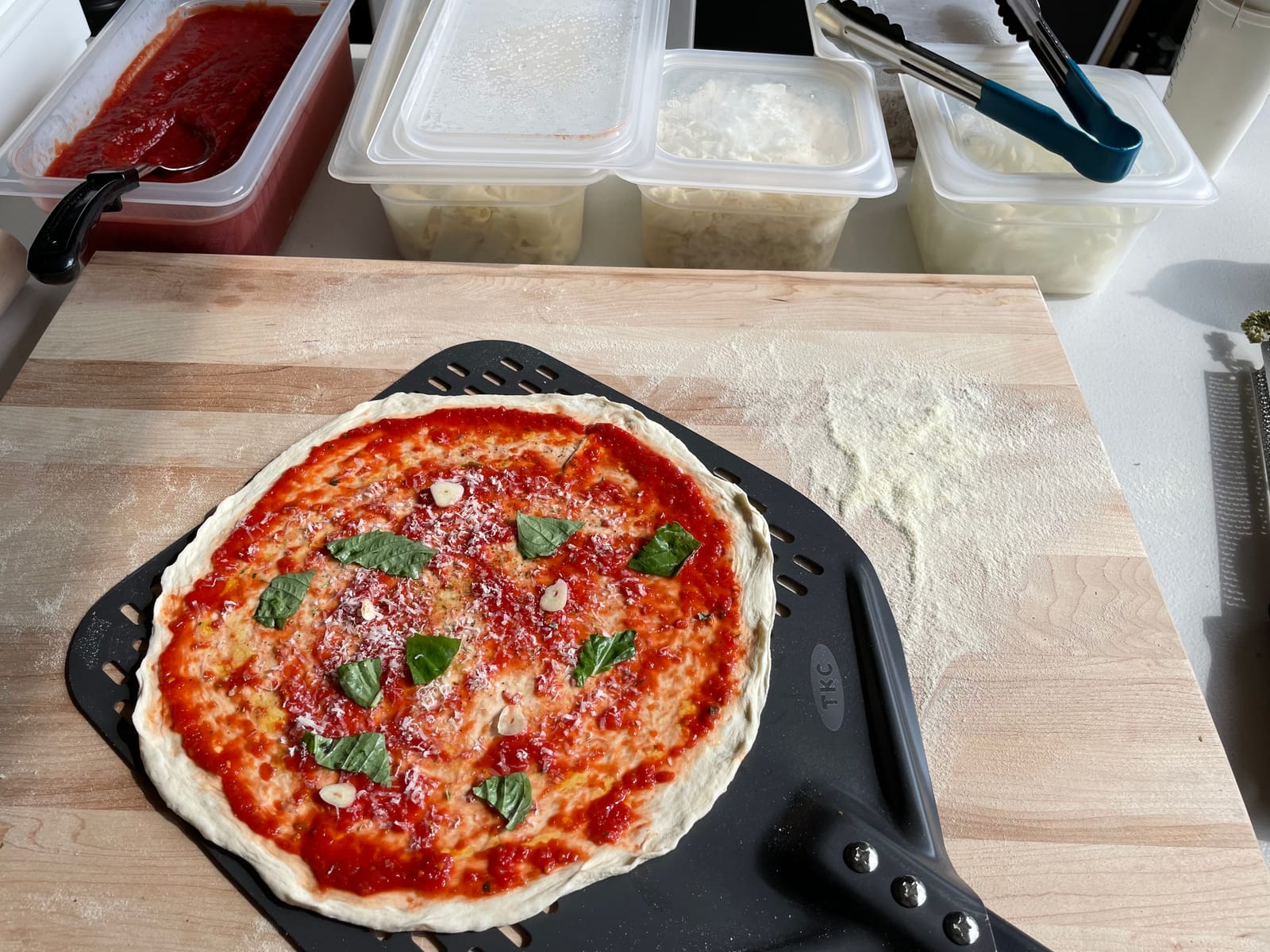 TKC Perforated Pizza Peel - 12