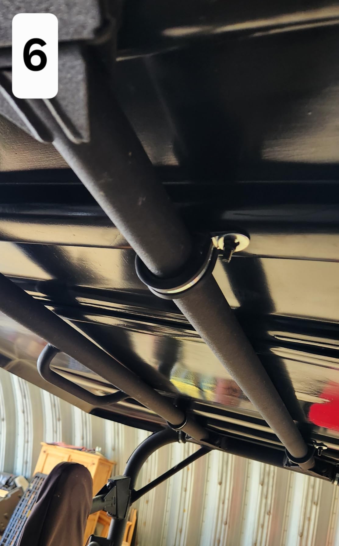 HECASA Universal Hard Top Roof Compatible with JD Gator 625 825i/Kawasaki MULE 4010/Bobcat 3400/Yamaha Rhino/Kawasaki Teryx/Full Size Polaris Ranger New Black customer photo 1