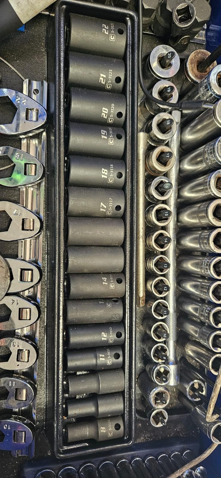 Capri Tools 3/8 in. Drive Semi-Deep Impact Sockets Set, Metric, 8 to 22 mm, 15-Piece customer photo 2