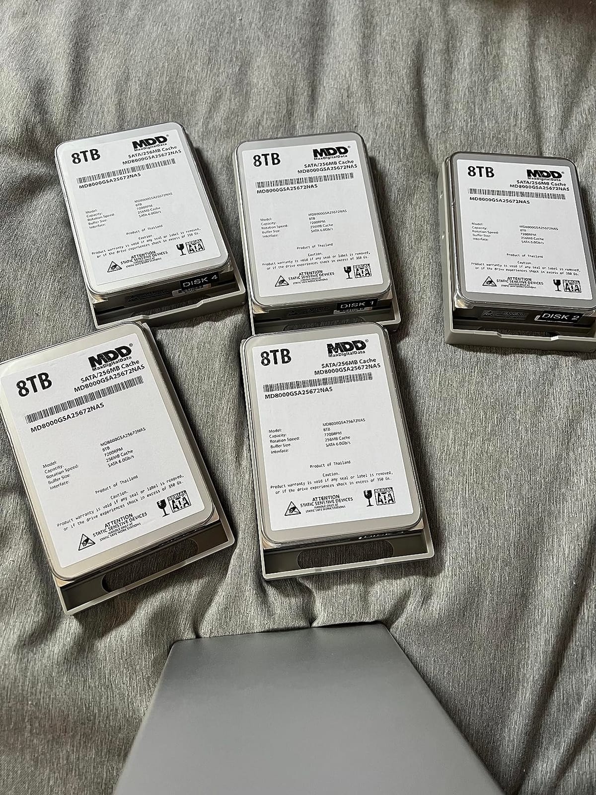 MDD MAXDIGITALDATA MaxDigitalData 8TB 7200 RPM 256MB Cache SATA 6.0Gb/s 3.5inch Internal Hard Drive for NAS Network Storage (MD8000GSA25672NAS) customer photo 1