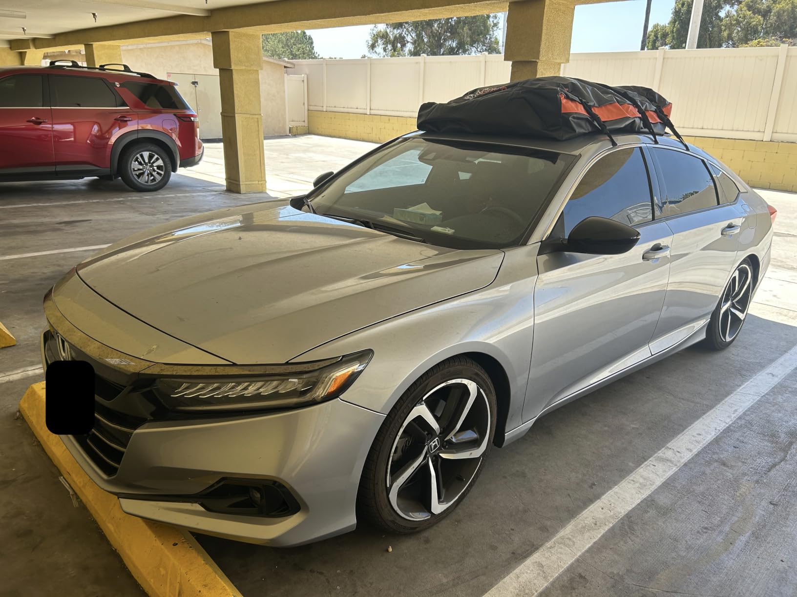 Car Rooftop Cargo Carrier Bag, 21 Cubic Feet 100% Waterproof Heavy Duty 840D Car Roof Bag for All Vehicle with/Without Racks - Anti-Slip Mat, 6 Door Hooks, Storage Bags, 2 Extra Straps, Luggage Lock customer photo 1