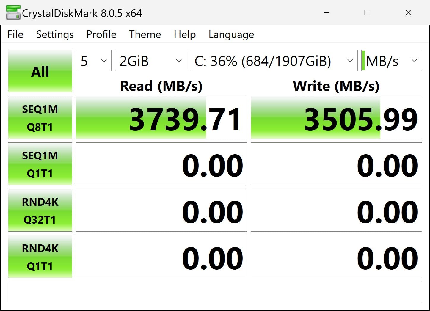 Predator M.2 SSD 2TB GM7000 with DRAM cache NVMe 1.4 2280 PCIe Gen4×4 Ultra high speed (maximum read: 7400MB/s, max write: 6700MB/s) 3D NAND TLC Internal SSD Compatible with PS5 Pro - BL.9BWWR.106 customer photo 2
