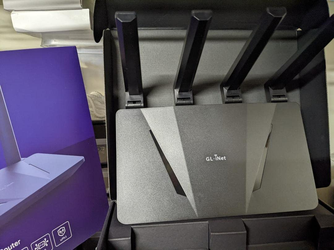 GL.iNet GL-AX1800(Flint) WiFi 6 Router -Dual Band Gigabit Wireless Internet Router | 5 x 1G Ethernet Ports | Up to 120 Devices | OpenVpn&WireGuard customer photo 1