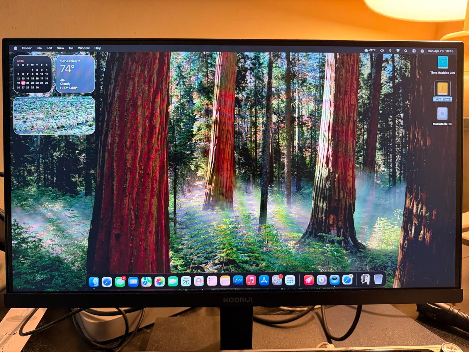 KOORUI 24-inch Computer Monitor FHD 100Hz VA HDMI/VGA, Audio Out customer photo 2
