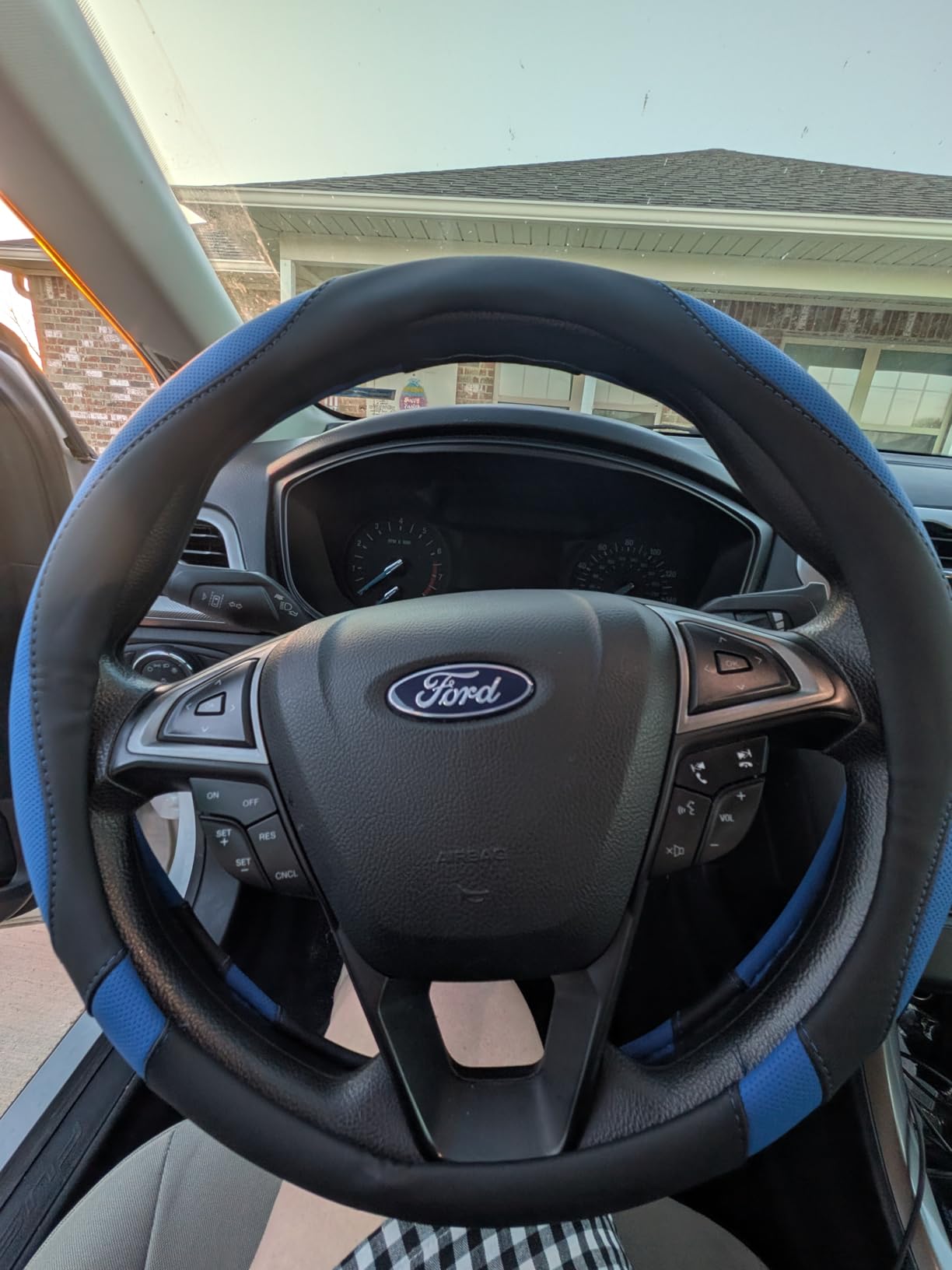 West Llama Customized Auto Car Steering Wheel Cover for Ford F-150, F-250, F-350, Expedition (Black) customer photo 1
