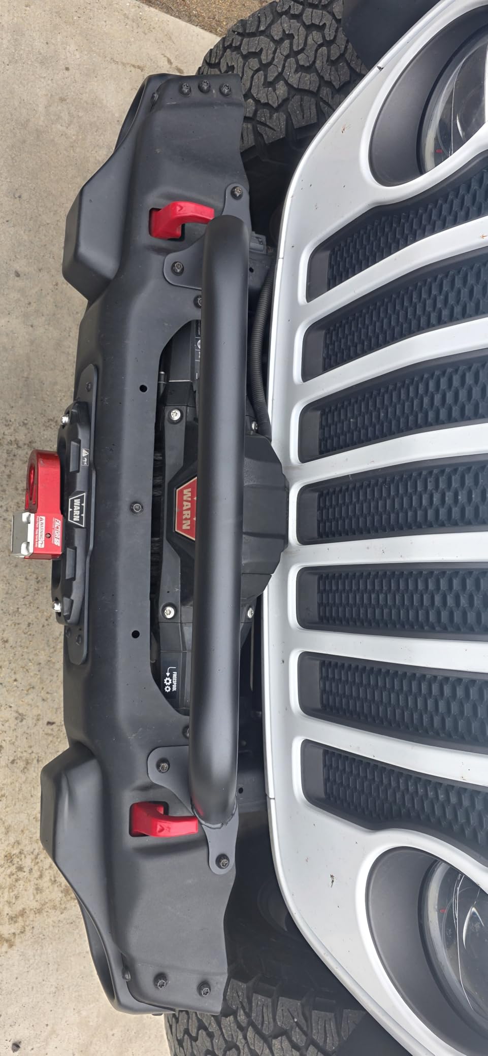 RockTrix Front Brush Guard 5.8in Tall Fits Jeep Wrangler JL Gladiator JT customer photo 2