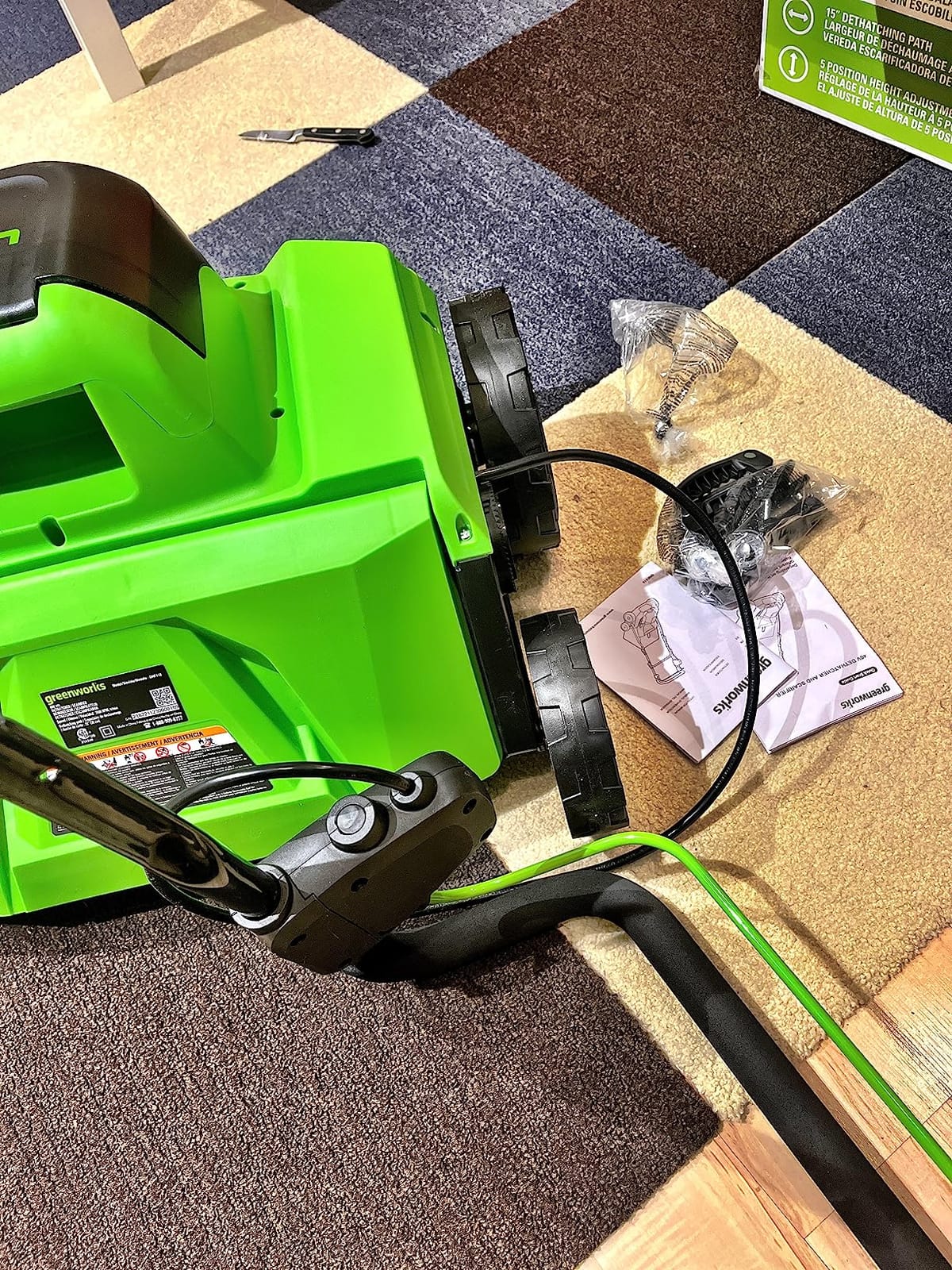 Greenworks 40V 15 inch Dethatcher/Scarifier, Tool Only customer photo 2