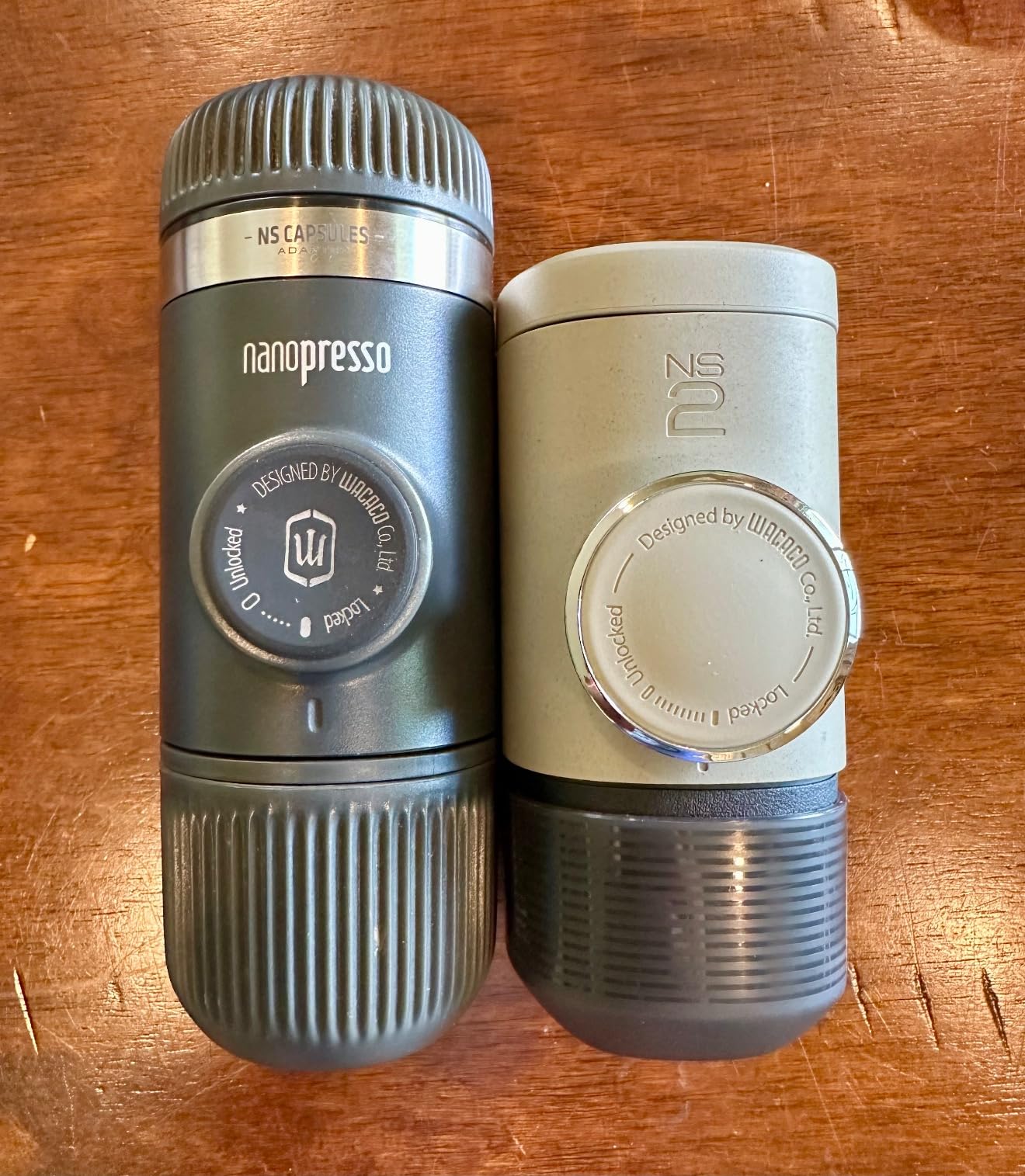 WACACO Minipresso NS2, Portable Espresso Machine, Compatible Original NS Capsules, Travel Coffee Maker, Manually Operated from Piston Action (Stone Beige) customer photo 2