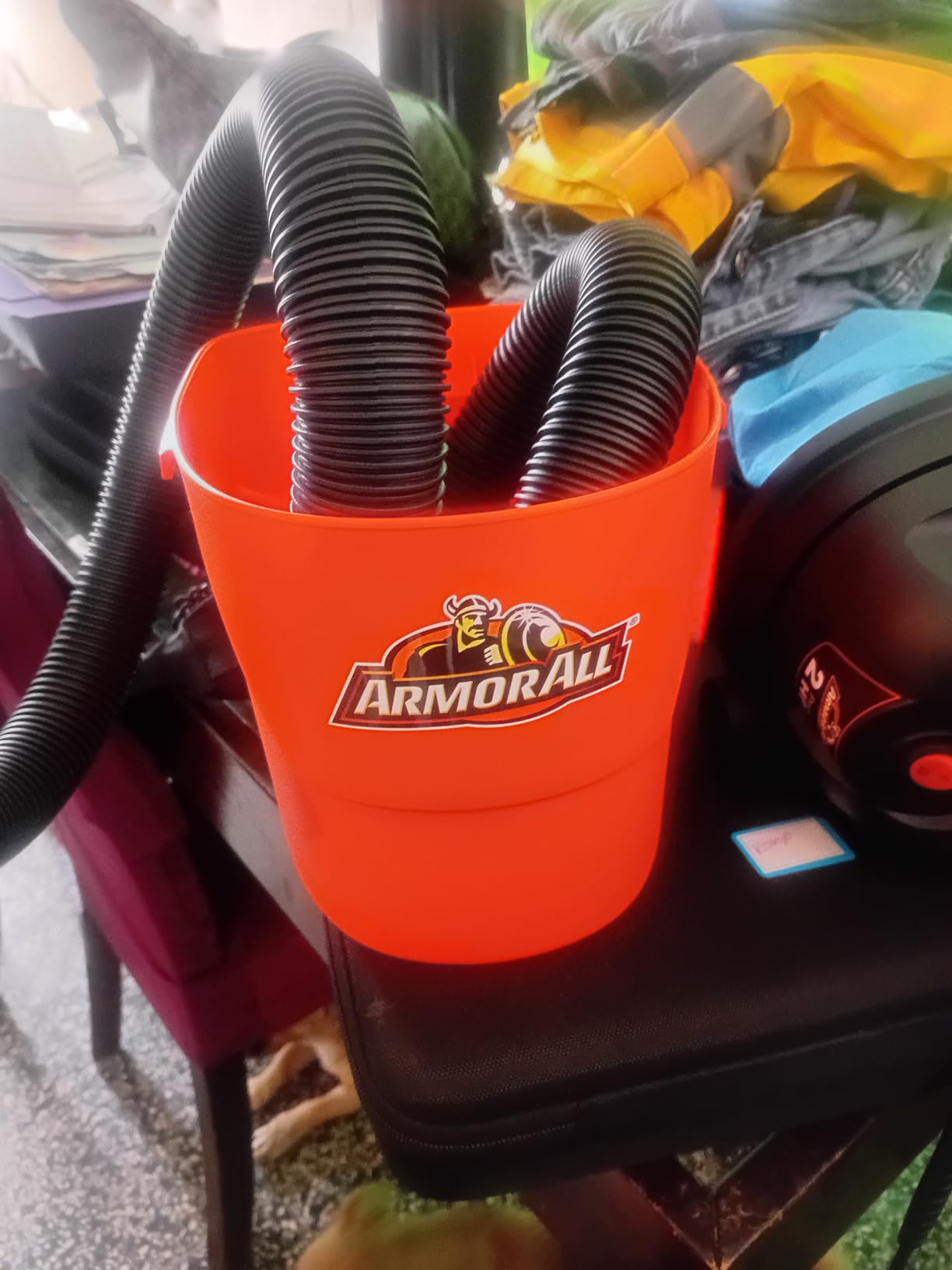 Armor All® AA155 1.5-Gallon 2 Peak HP Portable Wet/Dry Vacuum, Orange customer photo 1