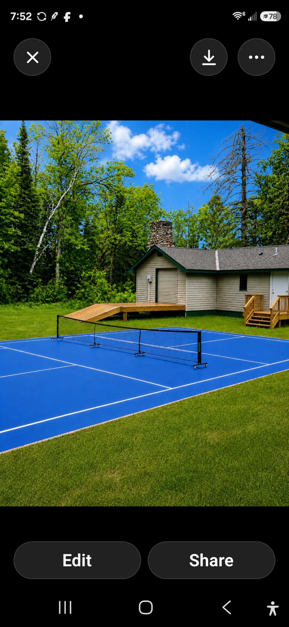 6 in 1 - Multi Sport Net - Pickleball Net, Badminton Net, Tennis Net, Outdoor Volleyball Net for Backyard - Regulation Size 22ft & Half Court 11ft - Patented Portable Pickleball Net & Driveway Nets customer photo 2