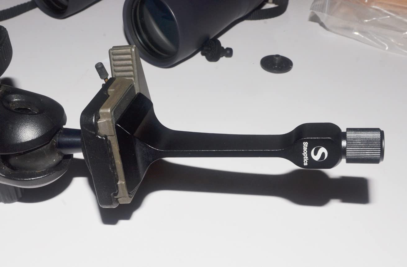 Binocular Tripod Adapter Quick Release with 38mm Mounting Base 1/4-20 Inch Thread Removable Accessories for 8x42 10x50 12x60 15x56 15x60 15x70 20x60 25x70 Roof and Porro Binoculars. customer photo 2