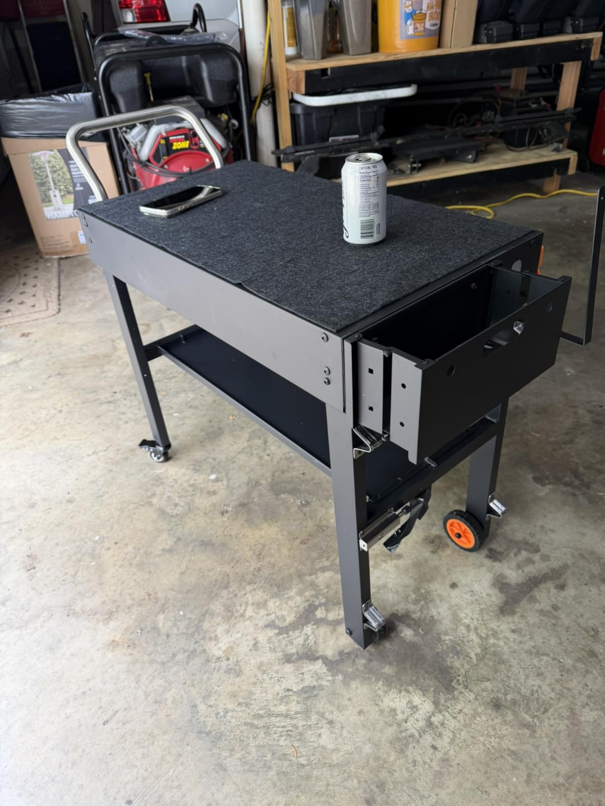 Grill Table for Blackstone Griddle 22 and 17 Inch, Grill Carts Outdoor with Wheels, Heavy-Duty Grill Stand, Foldable Quickly Blackstone Stand Suitable for Travel/Camping and Outdoor Meals customer photo 1
