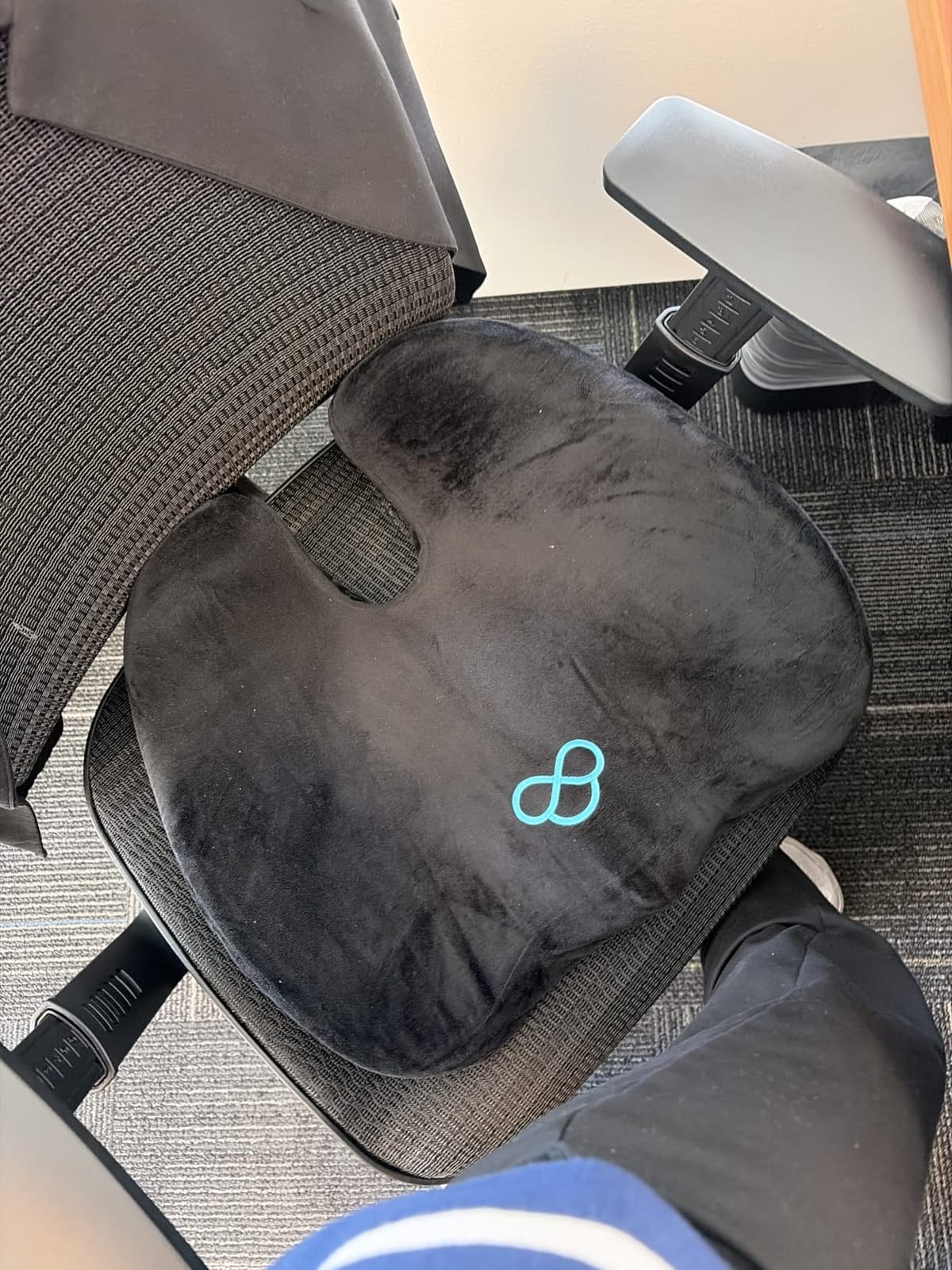 BlissTrends Memory Foam Seat Cushion for Office Chair & Car Seat, Black customer photo 2
