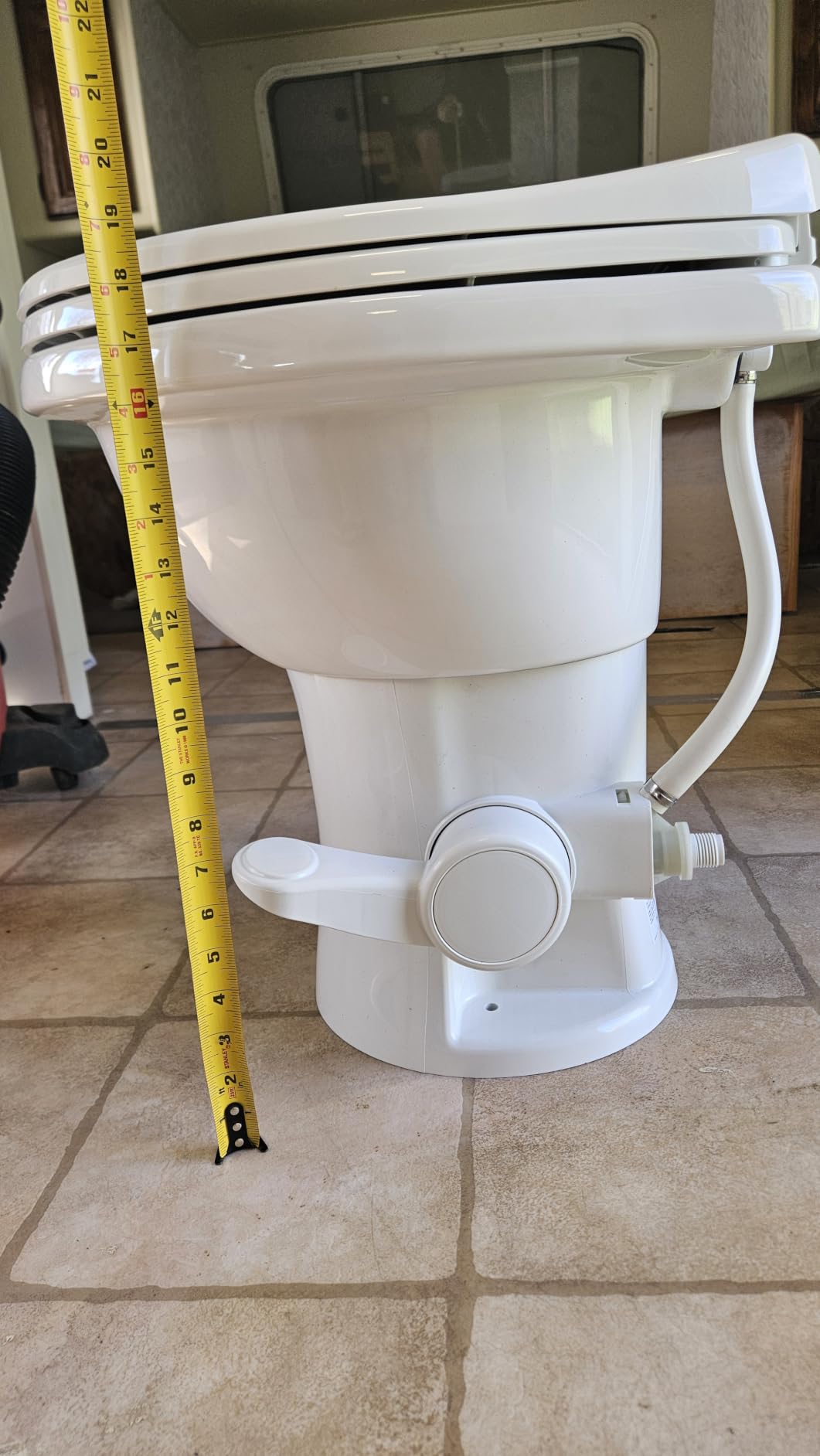 Dometic Model 410 Complete RV Toilet – Round Porcelain Bowl, Universal Fit & 2-Bolt Mount, 18