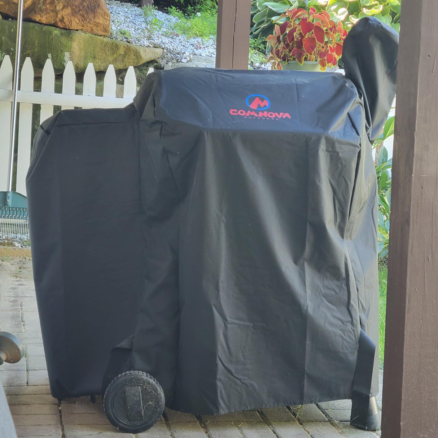 Comnova Grill Cover for Traeger Pro 22 & 575 Series - 600D Wood Pellet Smoker Cover for Traeger Waterproof & Heavy Duty, Premium Pellet BBQ Cover for Treager Pro 22 / Pro 575, Z Grills 550B and More customer photo 2