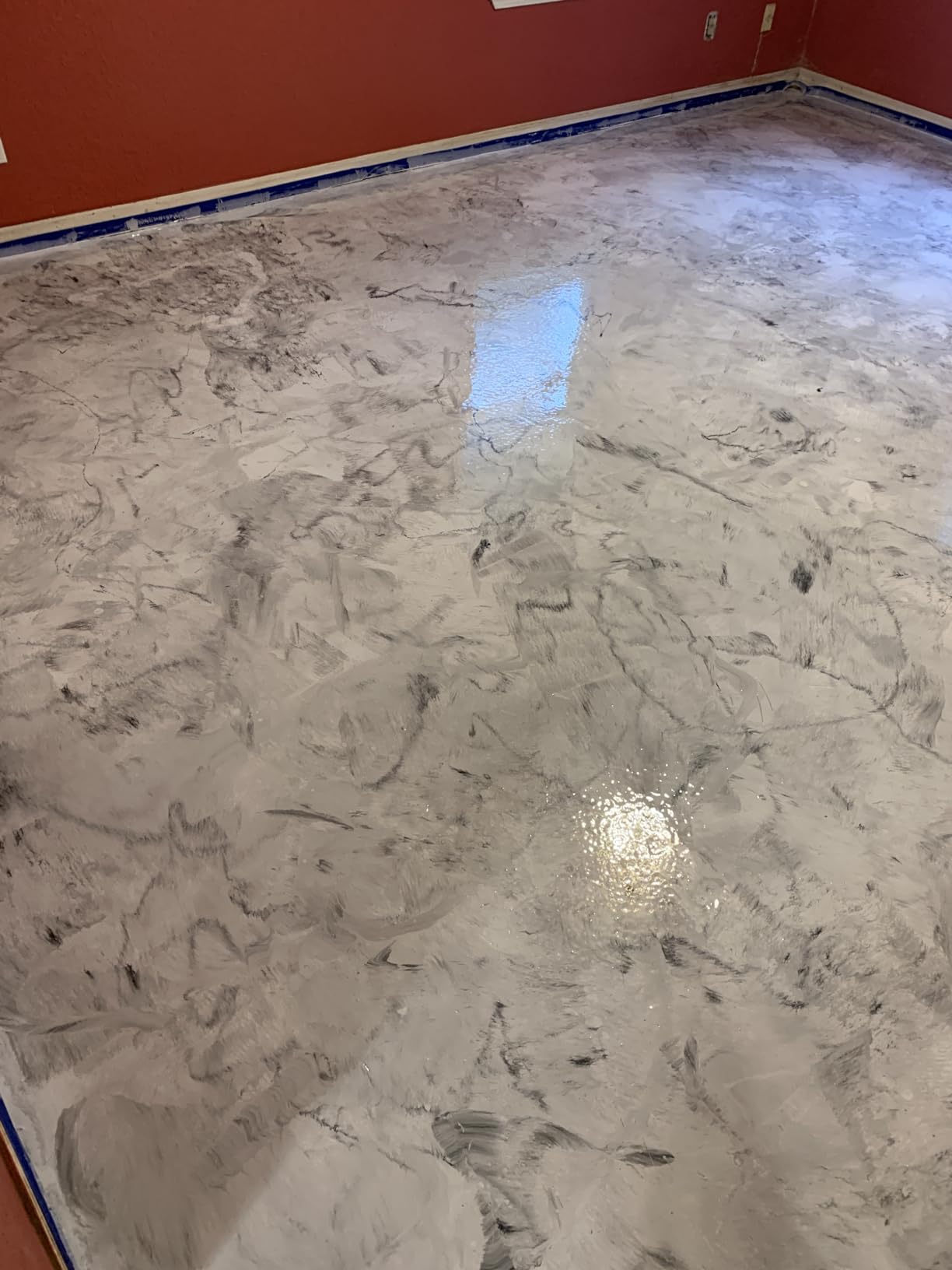 BP Resins: Single Shot | 100% Solids Epoxy Resin Kit (3 Gallons) Premium, Two Component Gloss Coat Finish- Low VOC! Industrial Use, Garages, Floors & More! (Charcoal Metallic) + Free Mixer! customer photo 1
