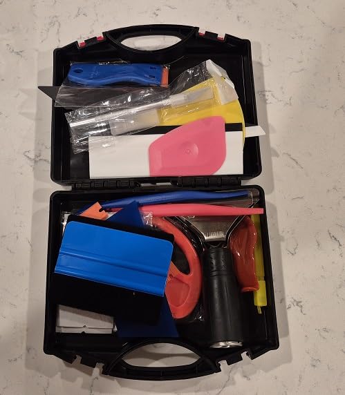 JIURUN 41-Piece Car Window Tint Kit & Vinyl Wrap Tools | Scratch-Free Felt Squeegees, Precision Cutters & Scrapers | Complete DIY Installation Set for Auto Glass & Home Privacy Film customer photo 2
