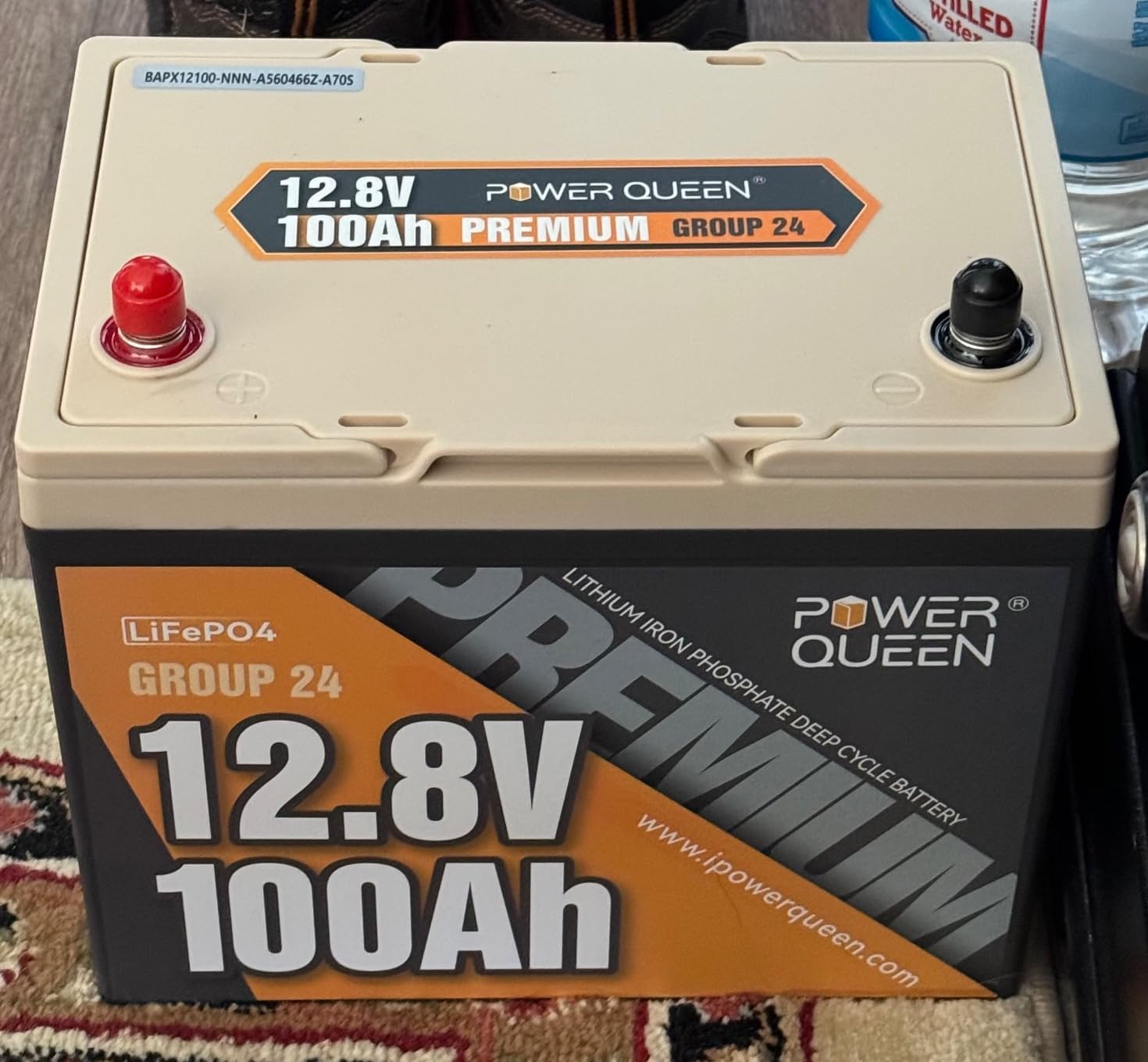 power queen 12V 100Ah LiFePO4 Battery, Group 24 RV Lithium Battery customer photo 1