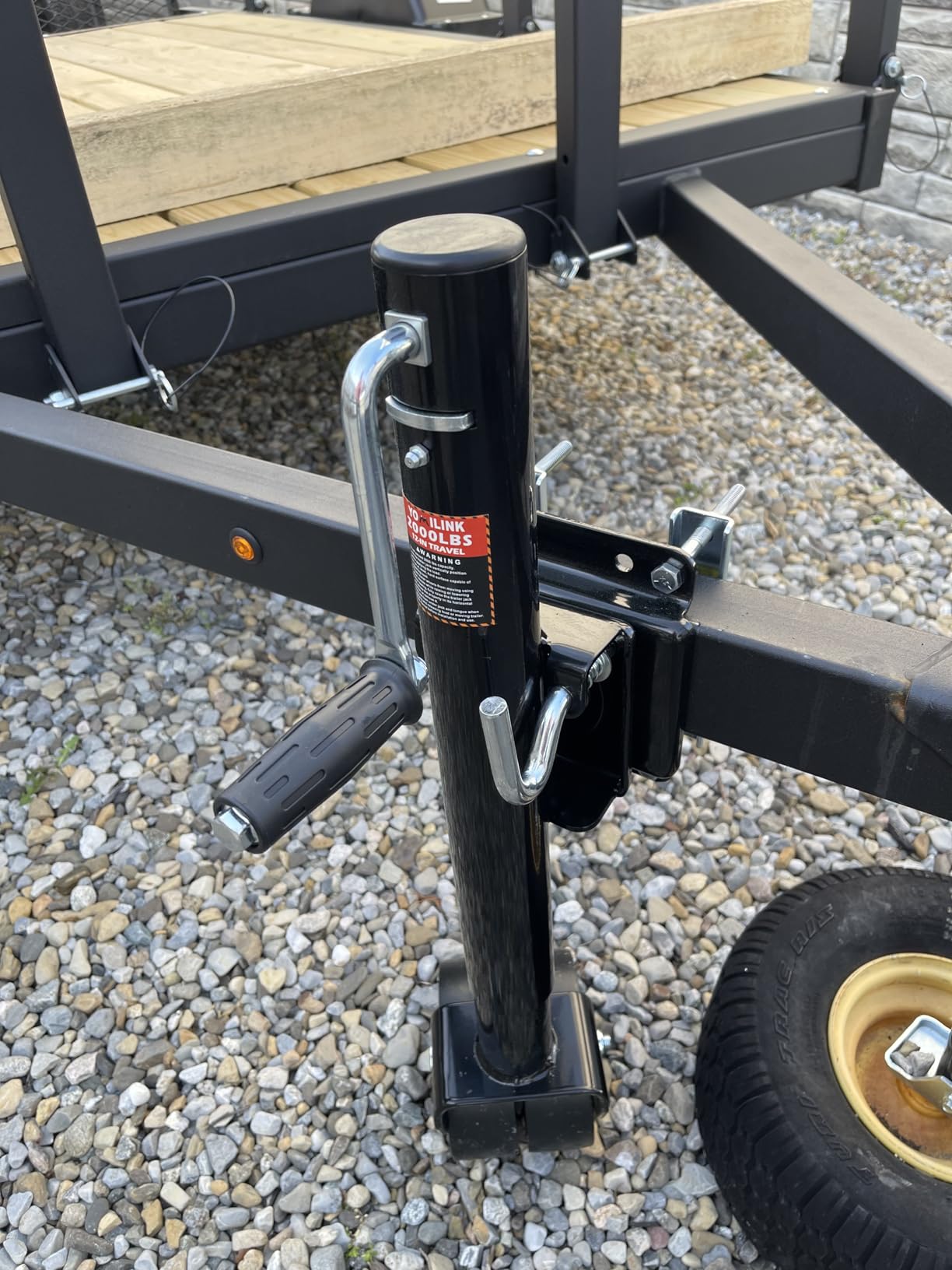 YOMILINK 2000 lbs Trailer Jack with Dual Wheel, Heavy Duty Swivel Boat Jack customer photo 1