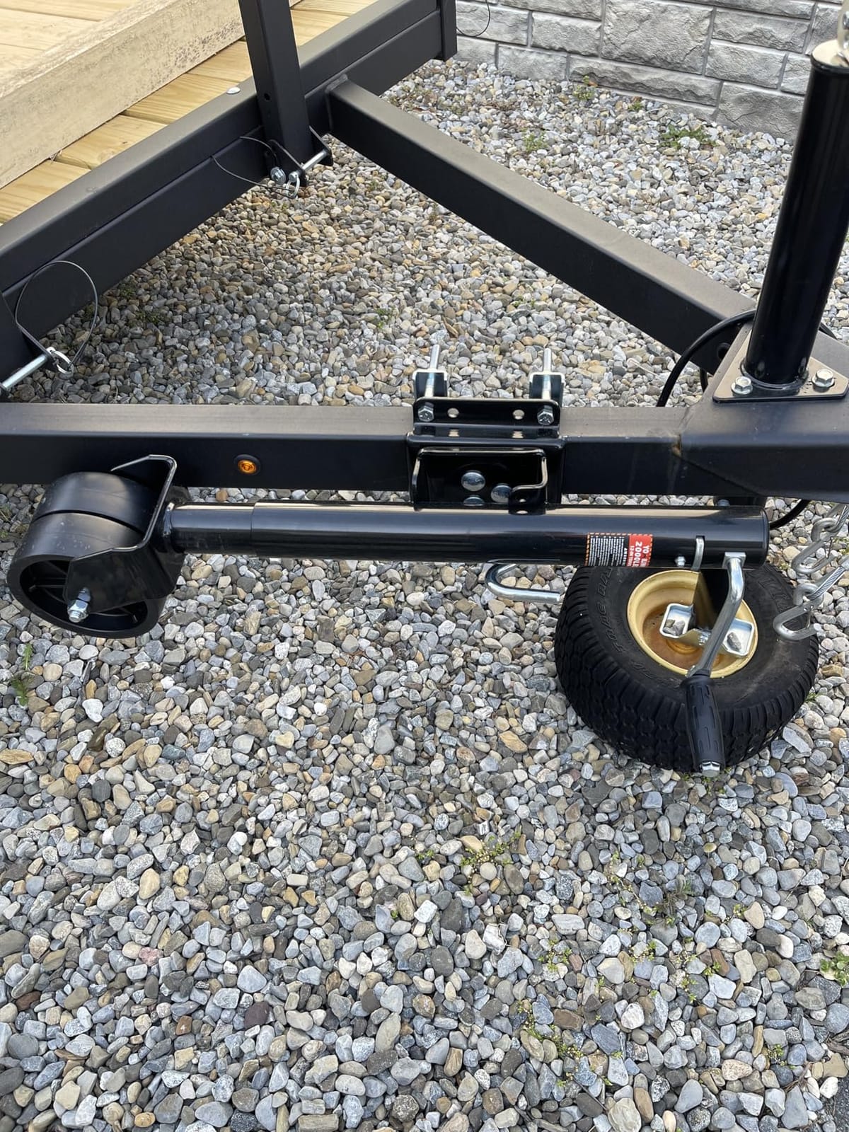 YOMILINK 2000 lbs Trailer Jack with Dual Wheel, Heavy Duty Swivel Boat Jack customer photo 2