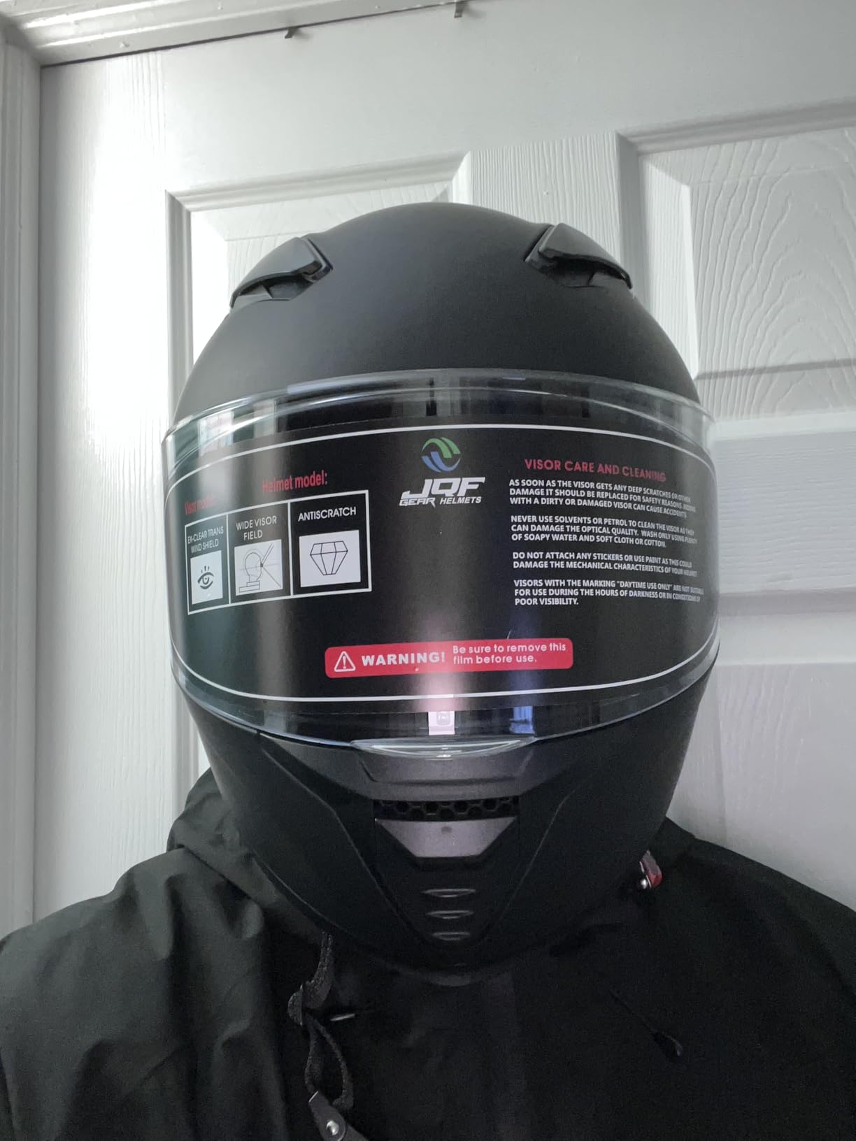 Full Face Motorcycle Helmet WS-607 DOT Approved for Adults customer photo 2