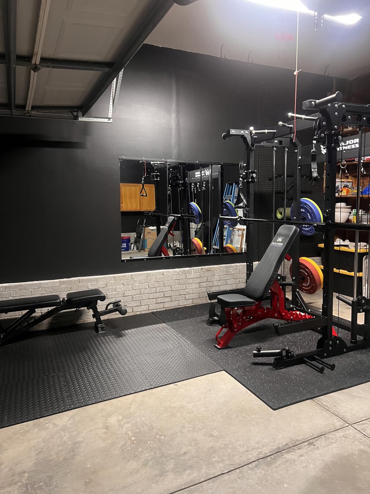 pertetey 56 x 16 in Home Gym Mirrors, Frameless, 2-Pack customer photo 1