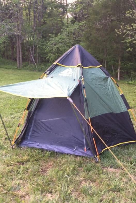 Hewolf 2/3/4 Person Camping Tent - Instant Pop Up Waterproof 2 Doors Tent with Easy Setup | 3-Season Hexagonal Dome Design for Family, Hiking & Traveling customer photo 1