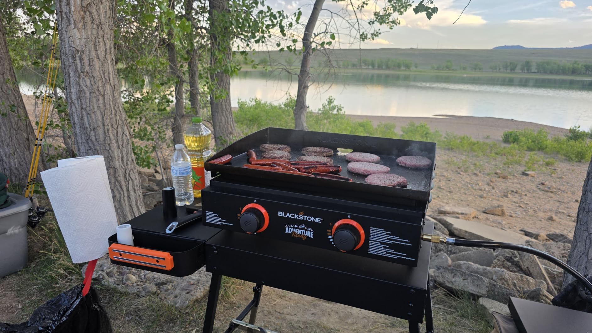 Grill Table for Outside, Blackstone Griddle Stand with Trash Holder customer photo 2