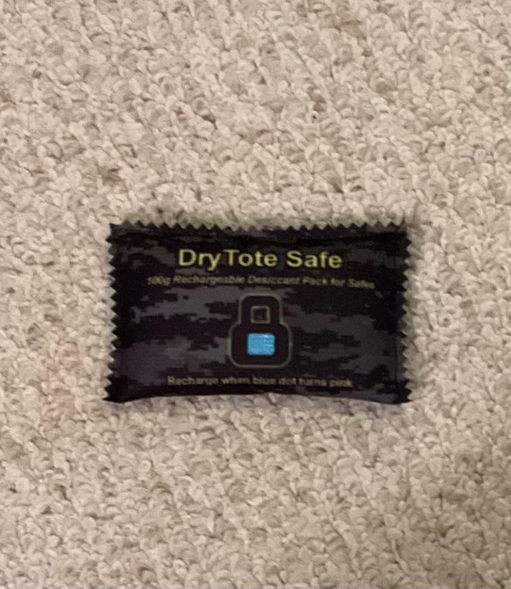 DryTote Gun Safe Dehumidifier, Rechargeable Silica Gel Desiccant Packs (5 x 100g), Color Indicating Moisture Absorber for Gun Safes, Ammo Cans, Cabinets & Valuables, Reusable, No Power Needed customer photo 2