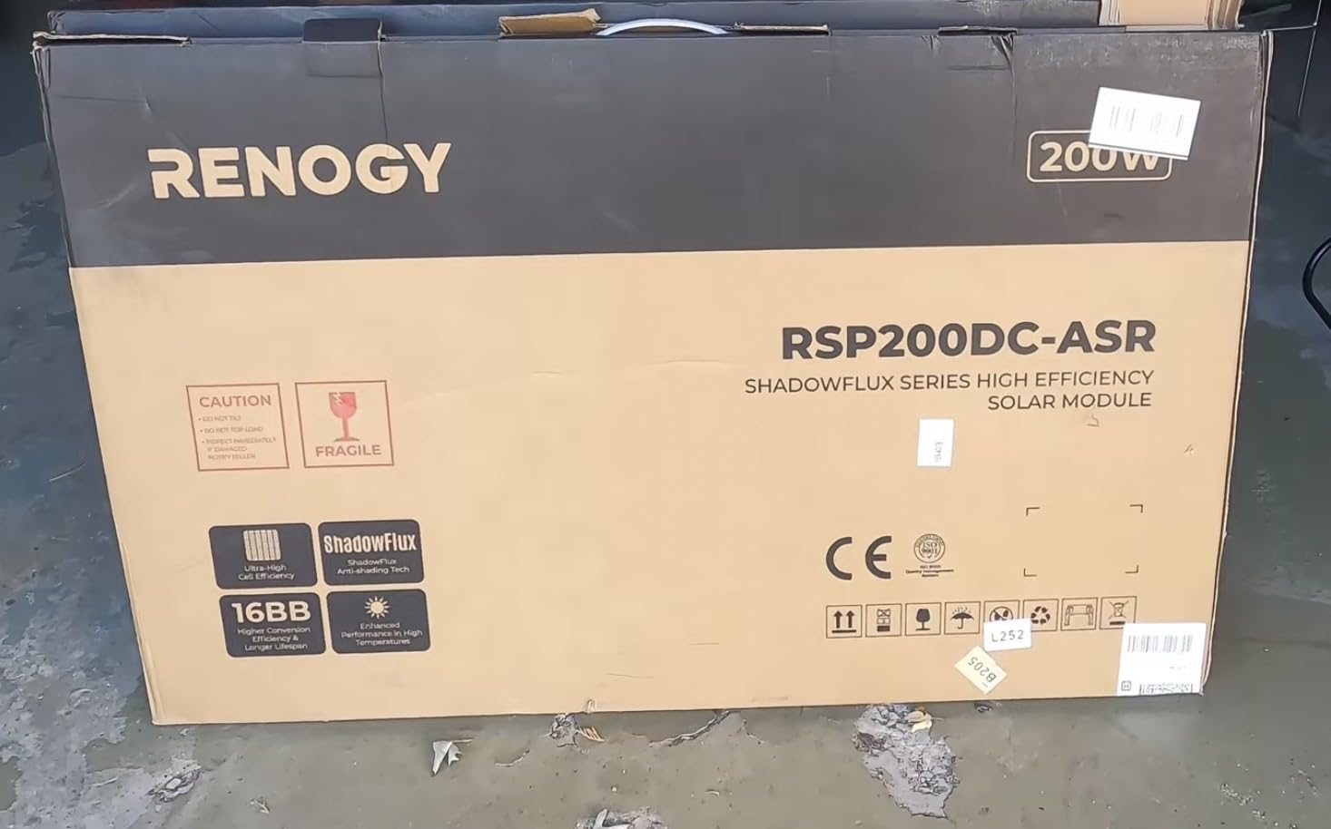 Renogy ShadowFlux Solar Panel 200 Watt, N-Type 25% High-Efficiency customer photo 1