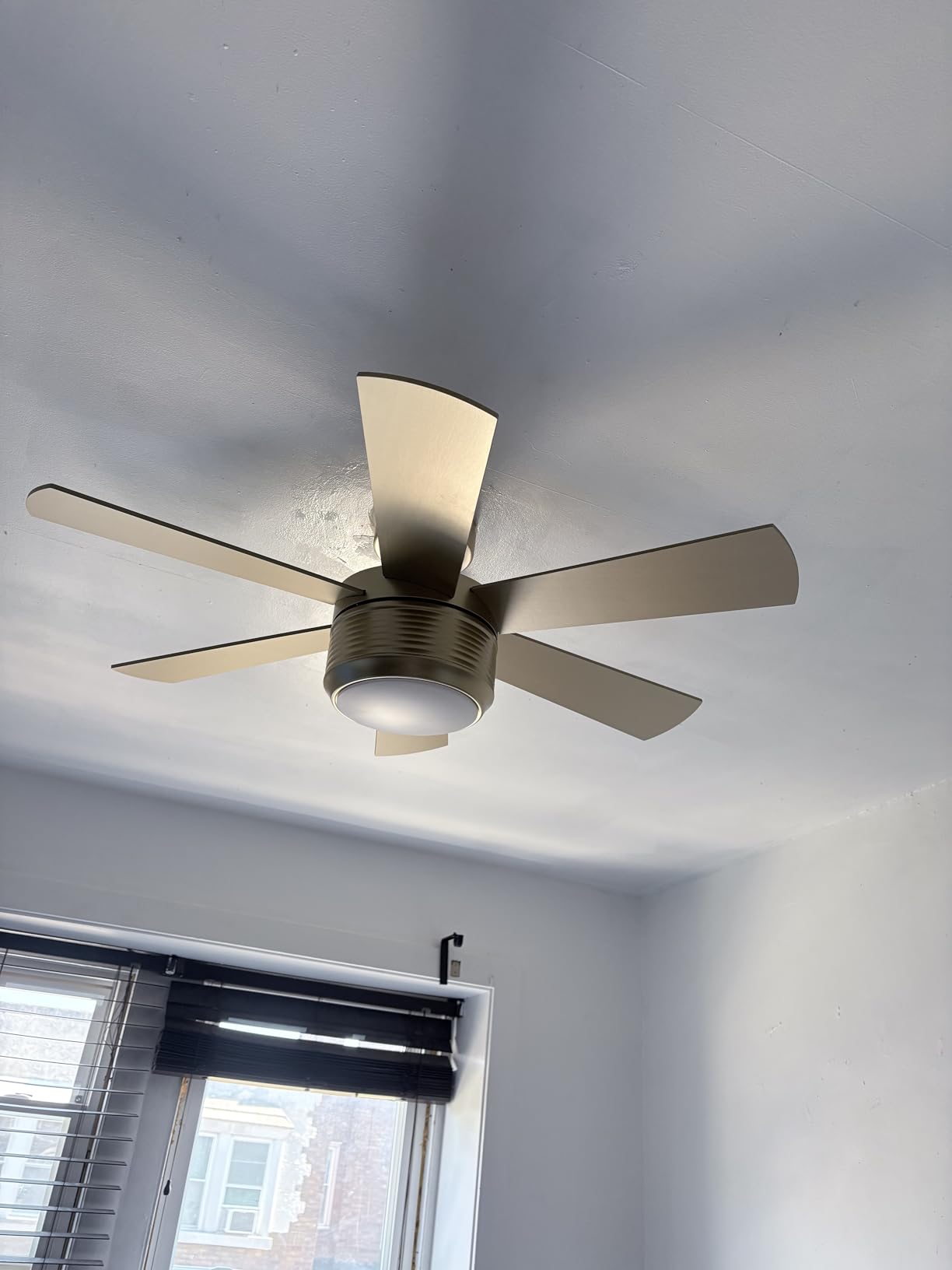 SHOWDI Brown Ceiling Fans with Lights and Remote, Quick Installation, 72 in customer photo 1