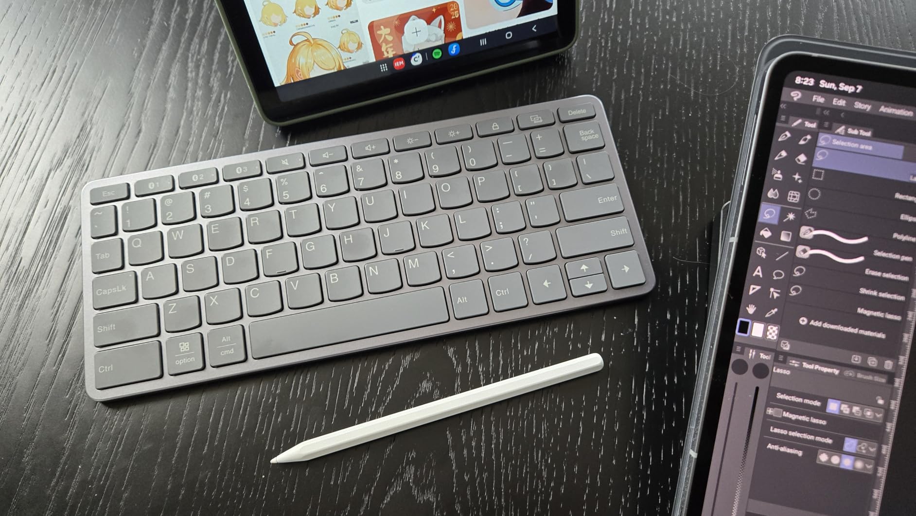 Lenovo Multi-Device Wireless Bluetooth Keyboard, Iron Grey customer photo 2