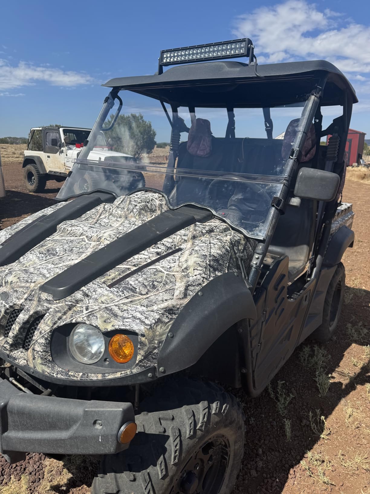 MDPROMCP Full Windshield Compatible with Axis Hisun Massimo MSU 500 700 customer photo 1