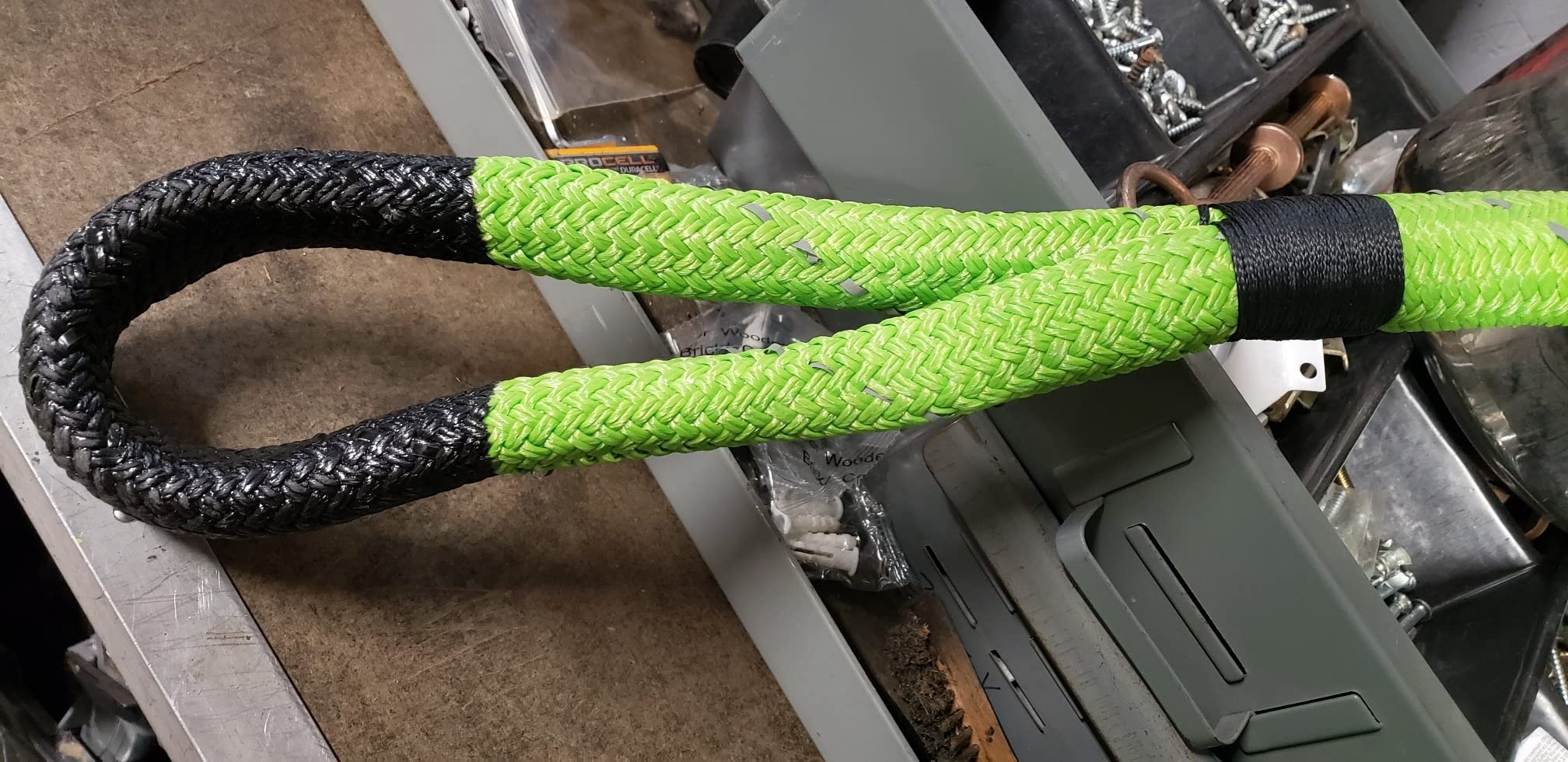 Kinetic Recovery Rope Kit (Reflective), 1.25in x 30ft 56,000Lbs, 35% High Elasticity, w/ 2 Soft Shackles, 18,666Lbs Work Load Limit for 4x4 Offroad Vehicle customer photo 1